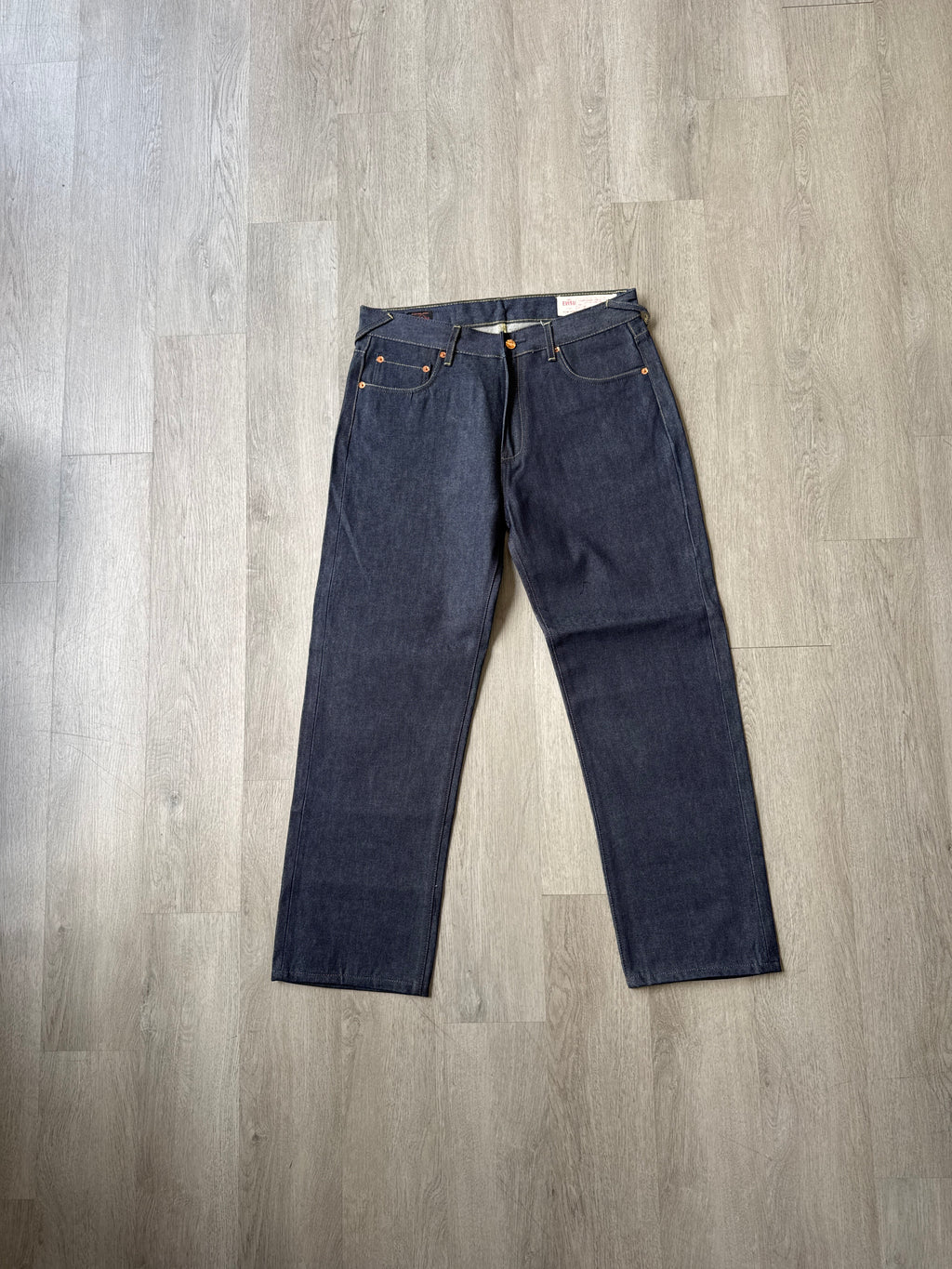 Evisu Japanese Yellow Wave Art Selvedge Denim Jeans