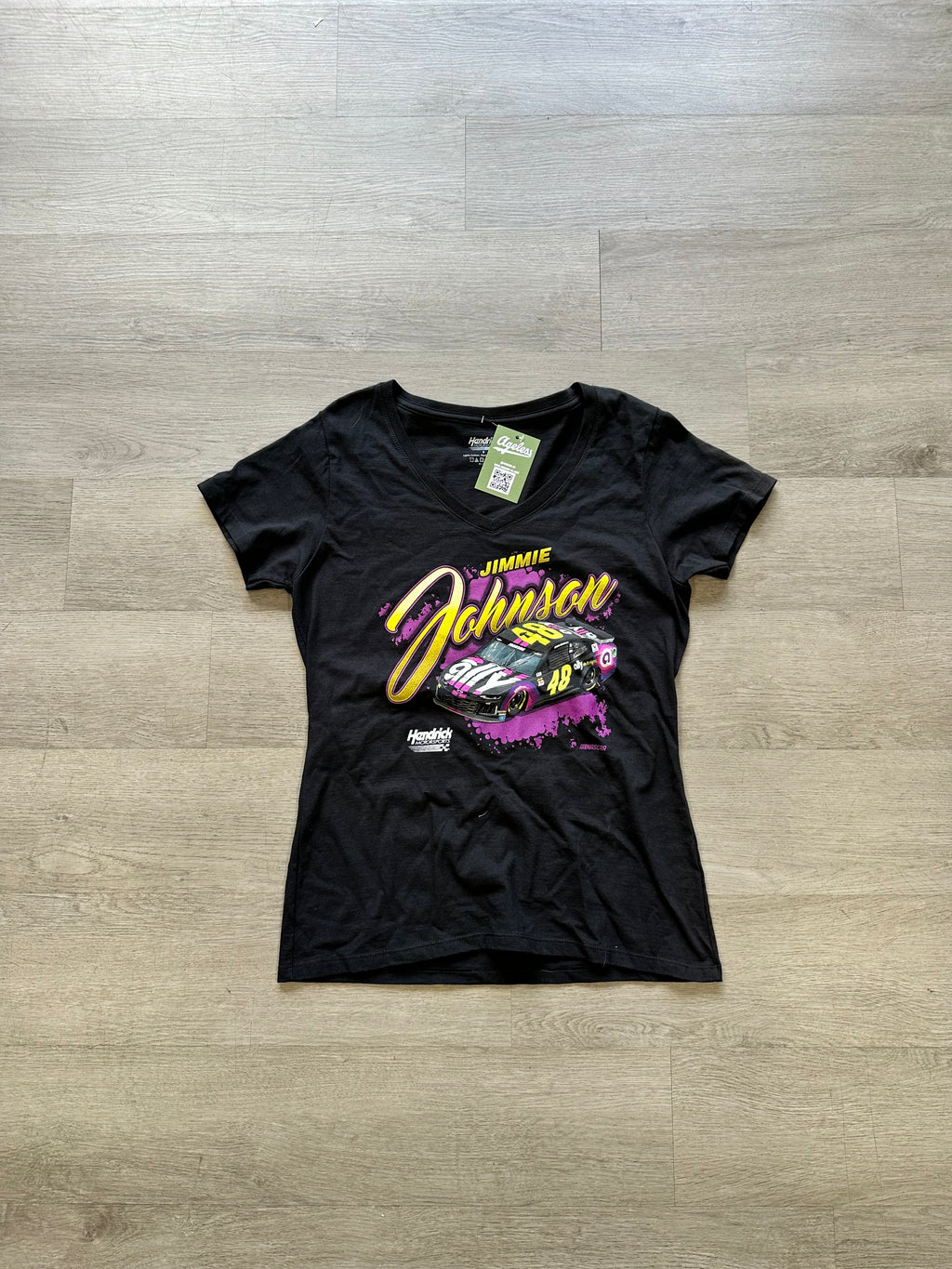 Women’s Black Jimmie Johnson Ally 48 Nascar Racing Tee