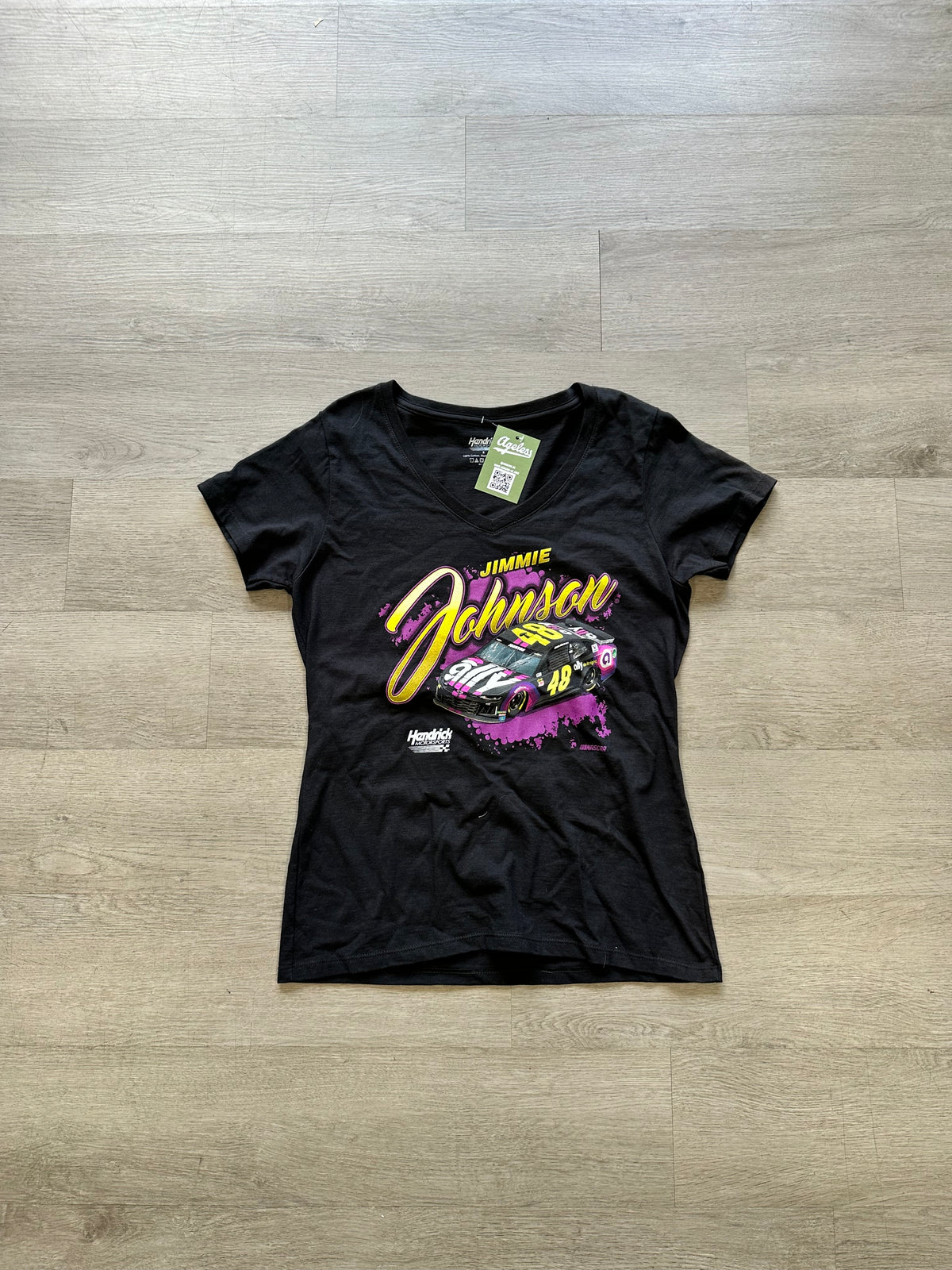Women’s Black Jimmie Johnson Ally 48 Nascar Racing Tee