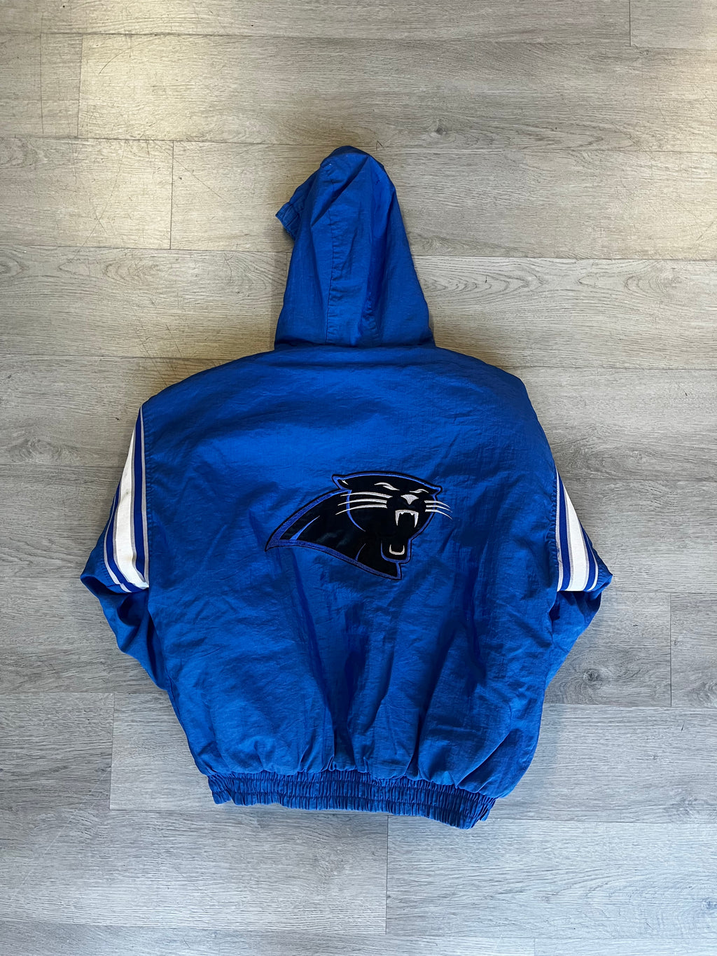 Vintage Youth 1990s Carolina Panthers Reversible Hooded Jacket