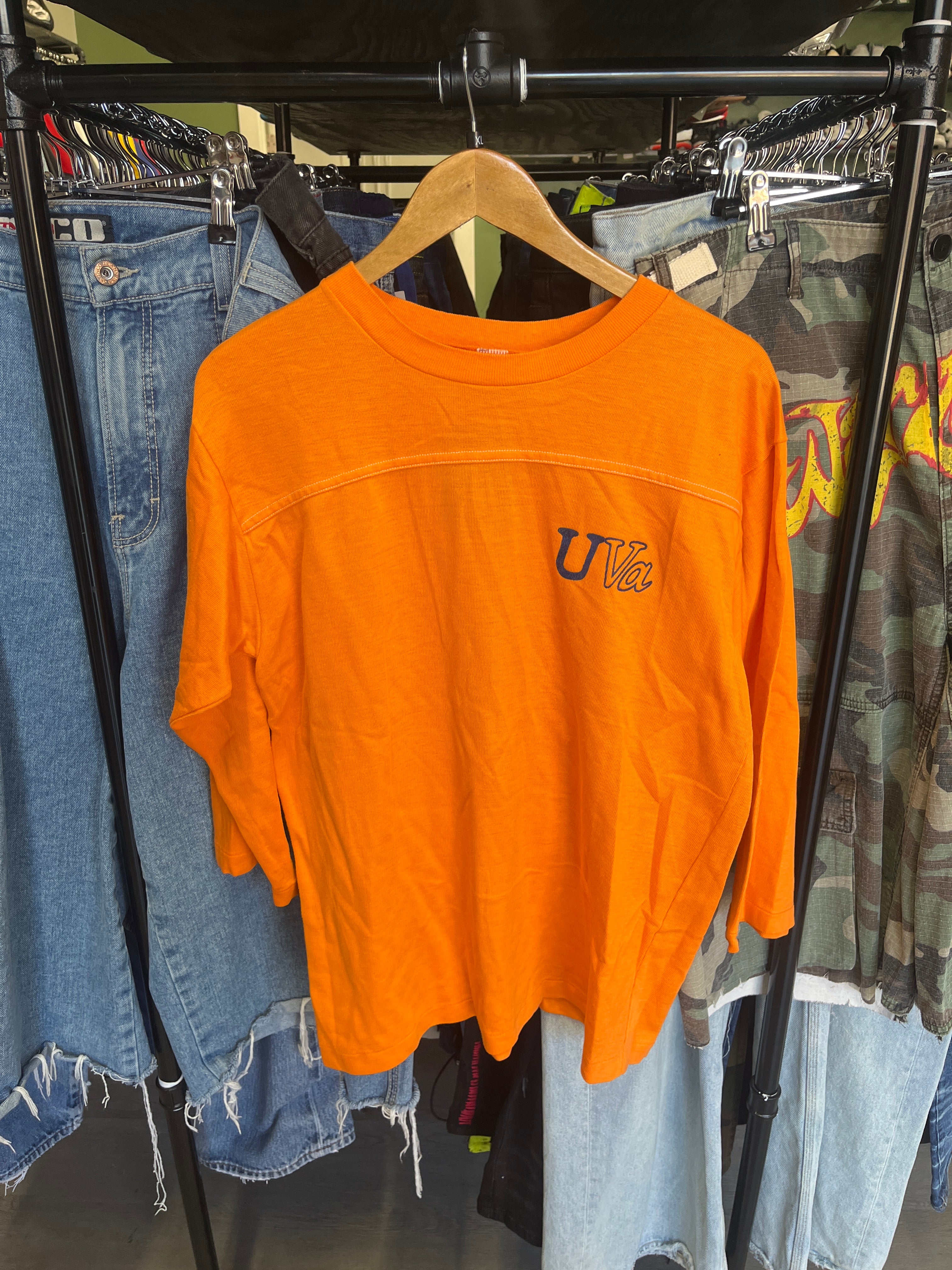 Vintage UVA Quarter Sleeve Tee