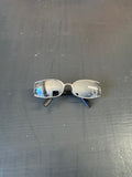 Vintage 90s Hip Hop Style Blue Tint Shades Glasses