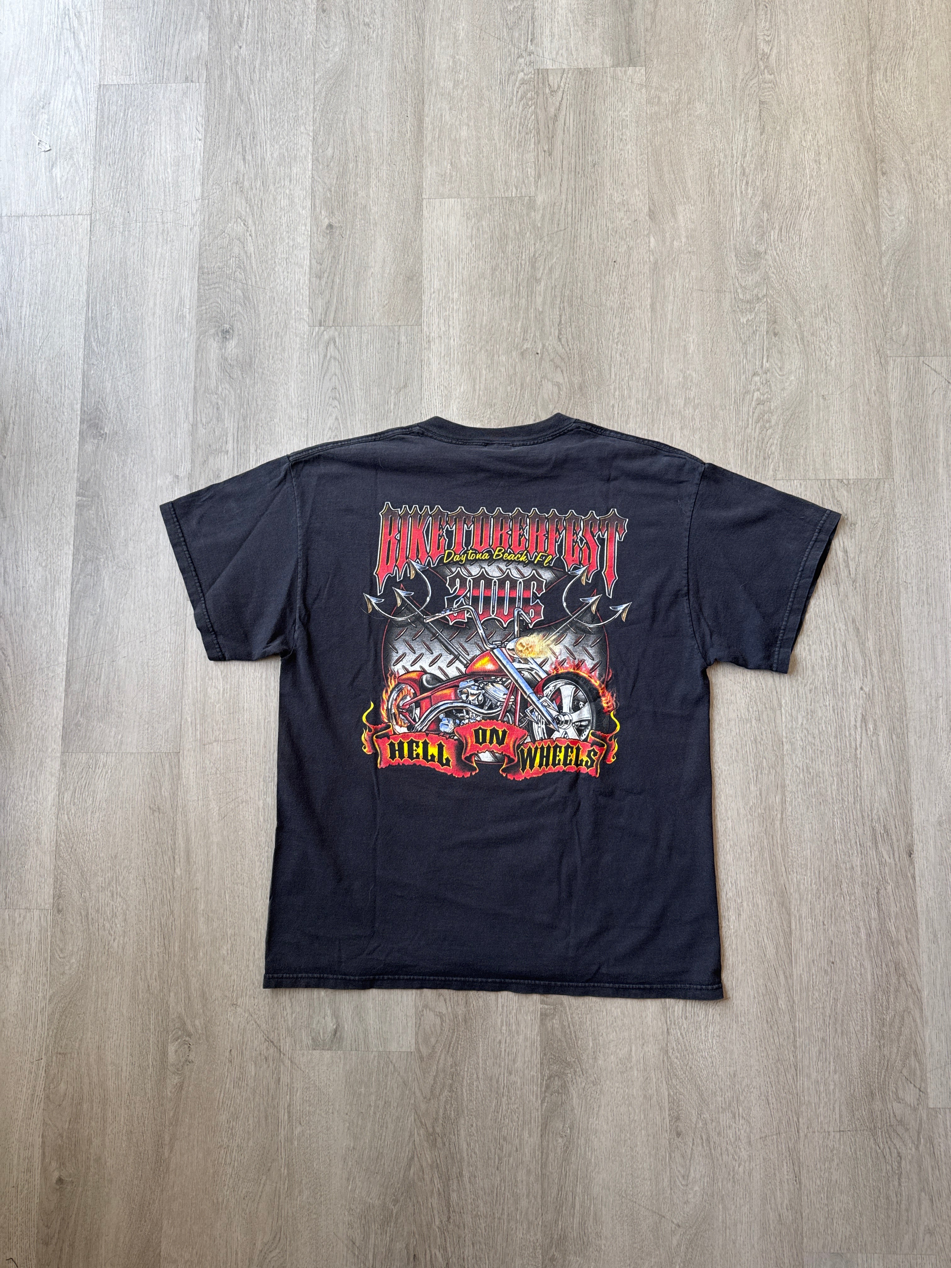 2006 Biketoberfest Daytona Beach Florida Hell On Wheels Tee