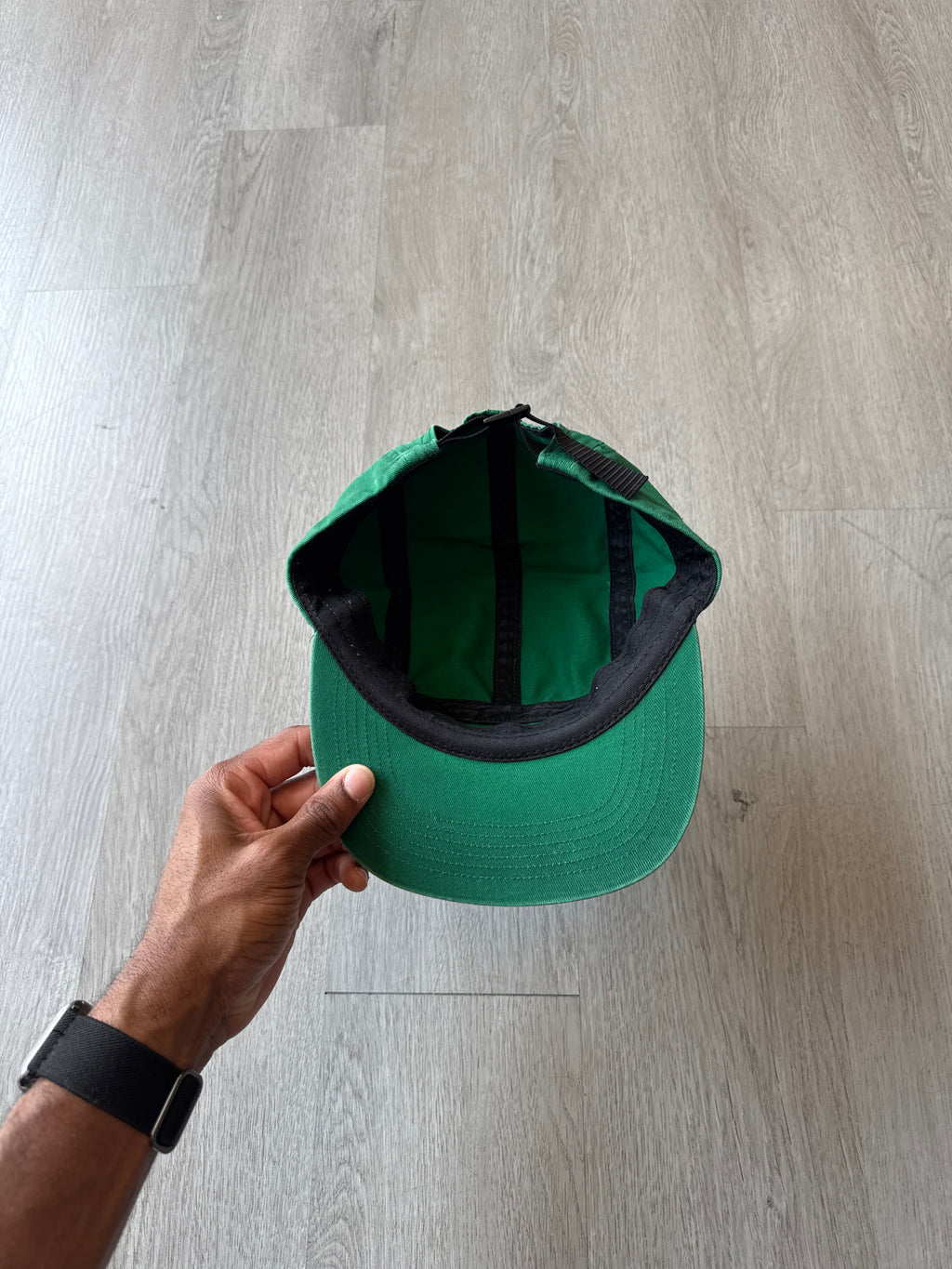 Supreme Washed Chino Twill Green 5-Panel Camp Cap (FW24)