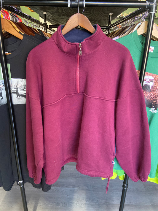 Vintage Russell Quarter Zip Puller over Sweatshirt