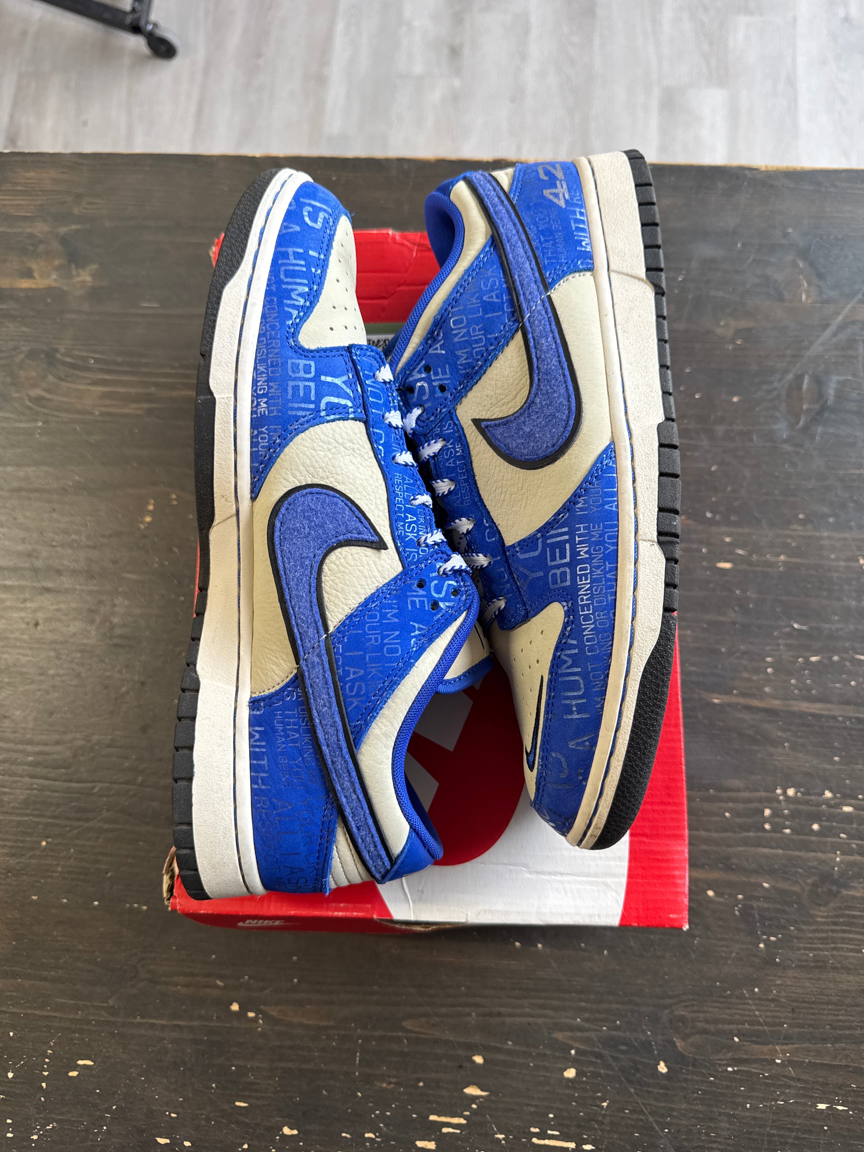 Pre-owned Nike Dunk Low Jackie Robinson