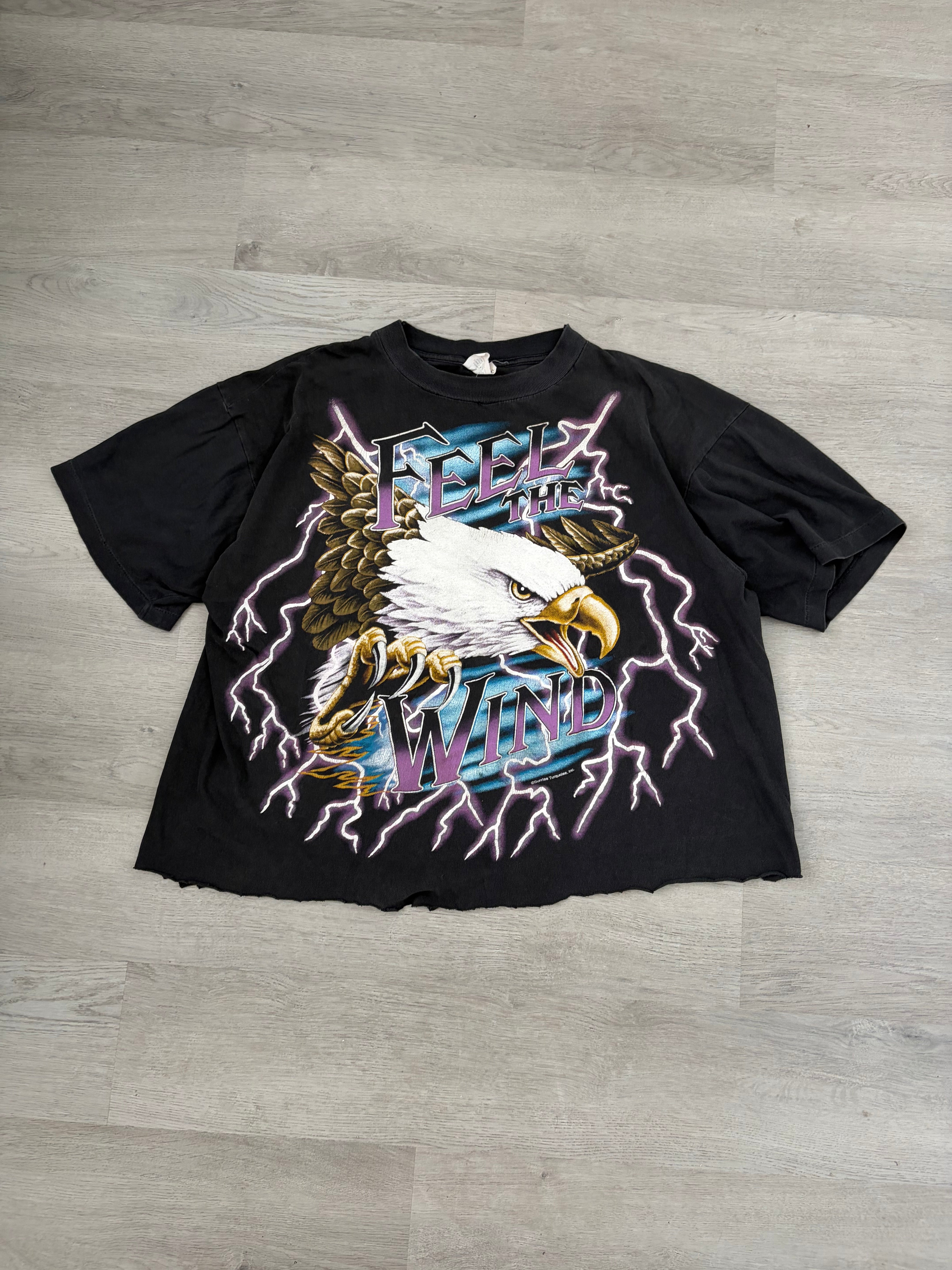 Vintage American Thunder Eagle Lightning Graphic Tee – Ageless SC