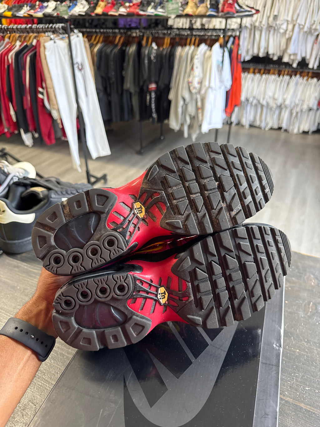 Pre-owned Supreme Nike Air Max Plus Supreme University Red