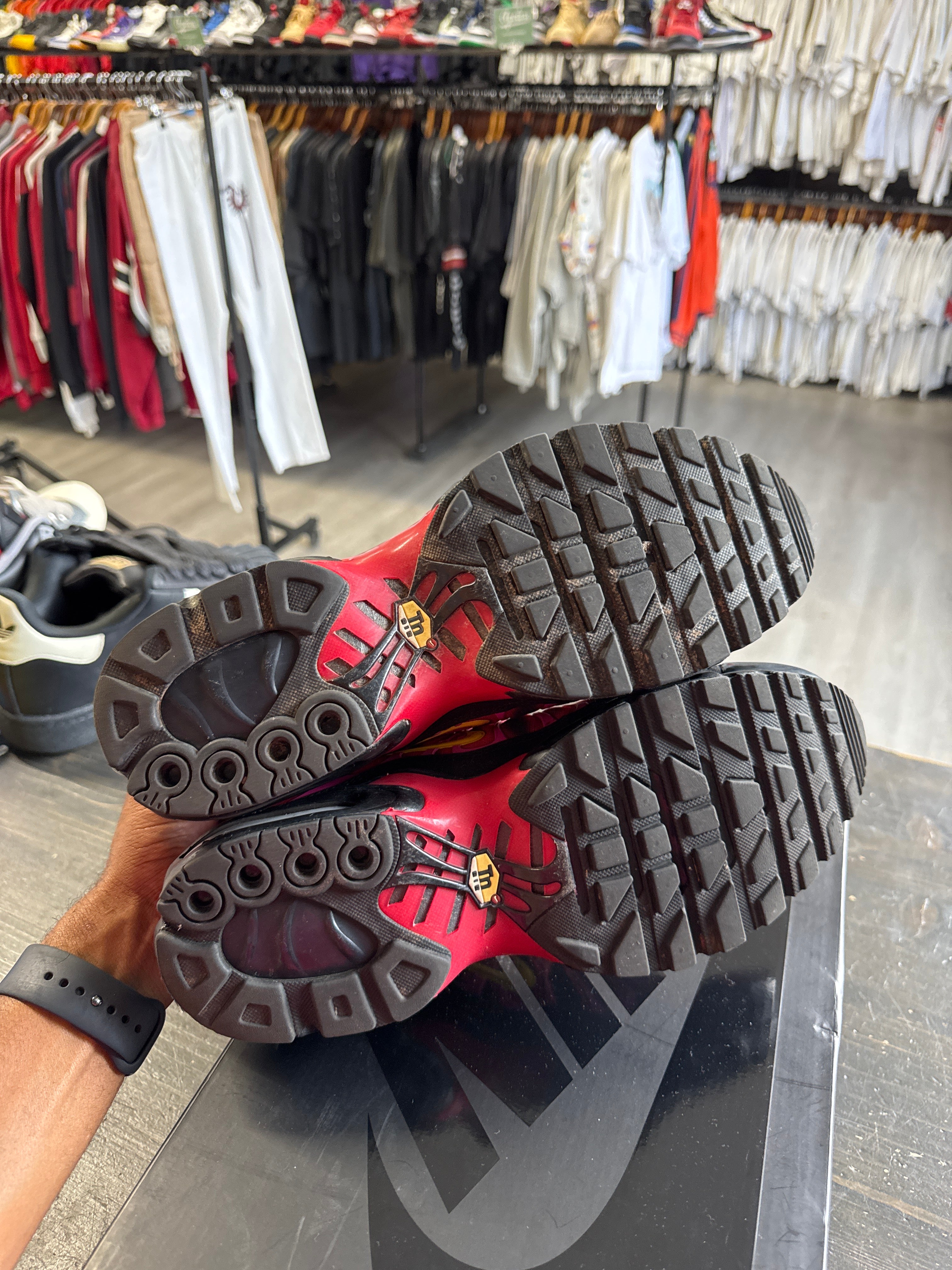 Pre-owned Supreme Nike Air Max Plus Supreme University Red