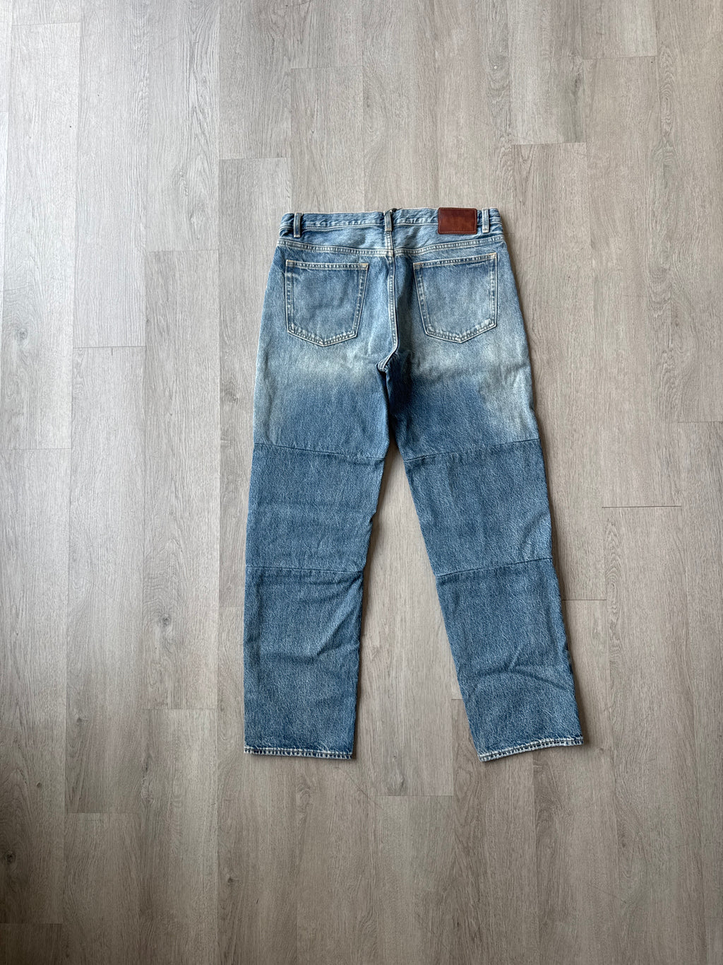Zara Patchwork Relaxed Fit Denim Jeans