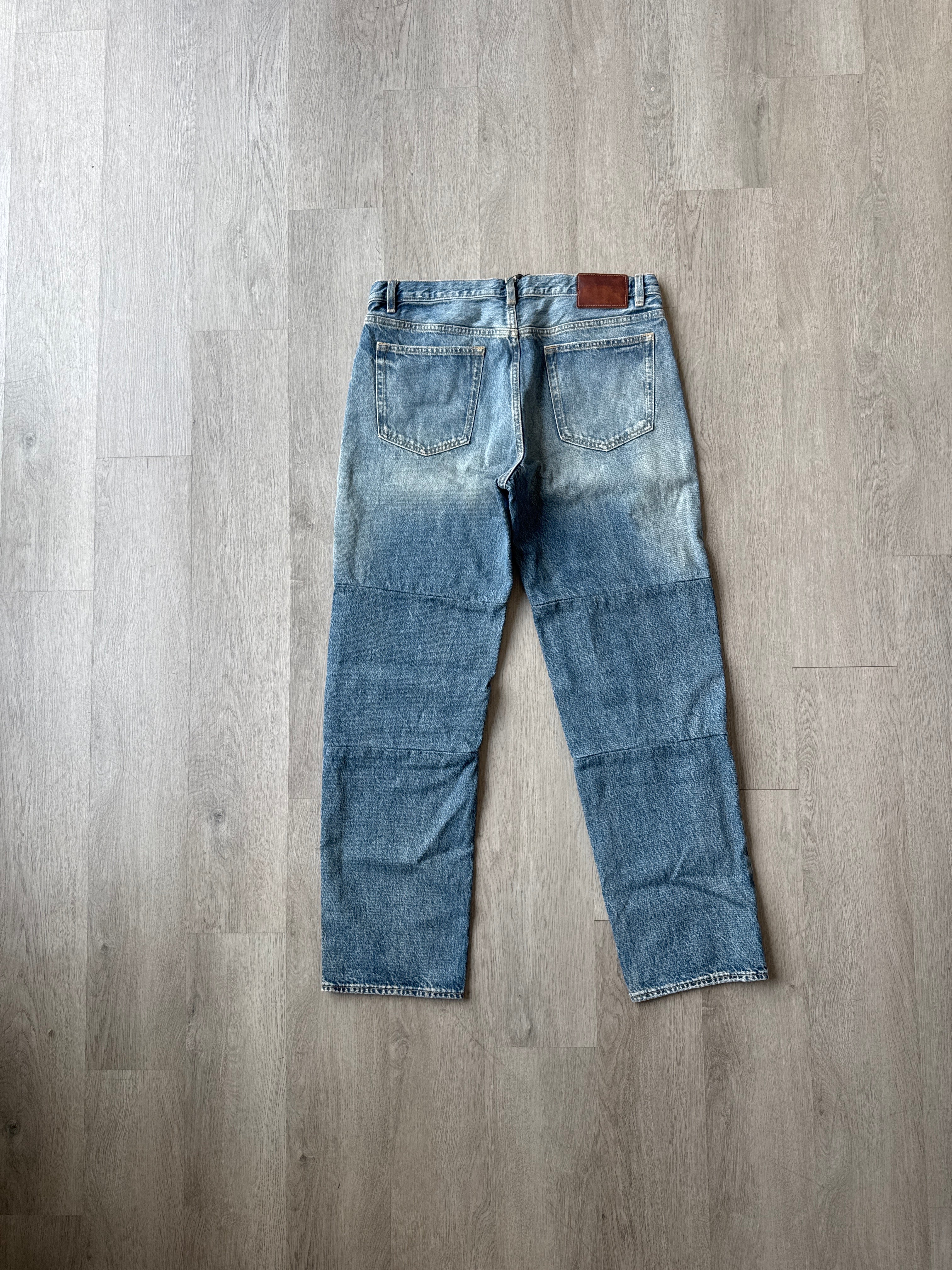 Zara Patchwork Relaxed Fit Denim Jeans