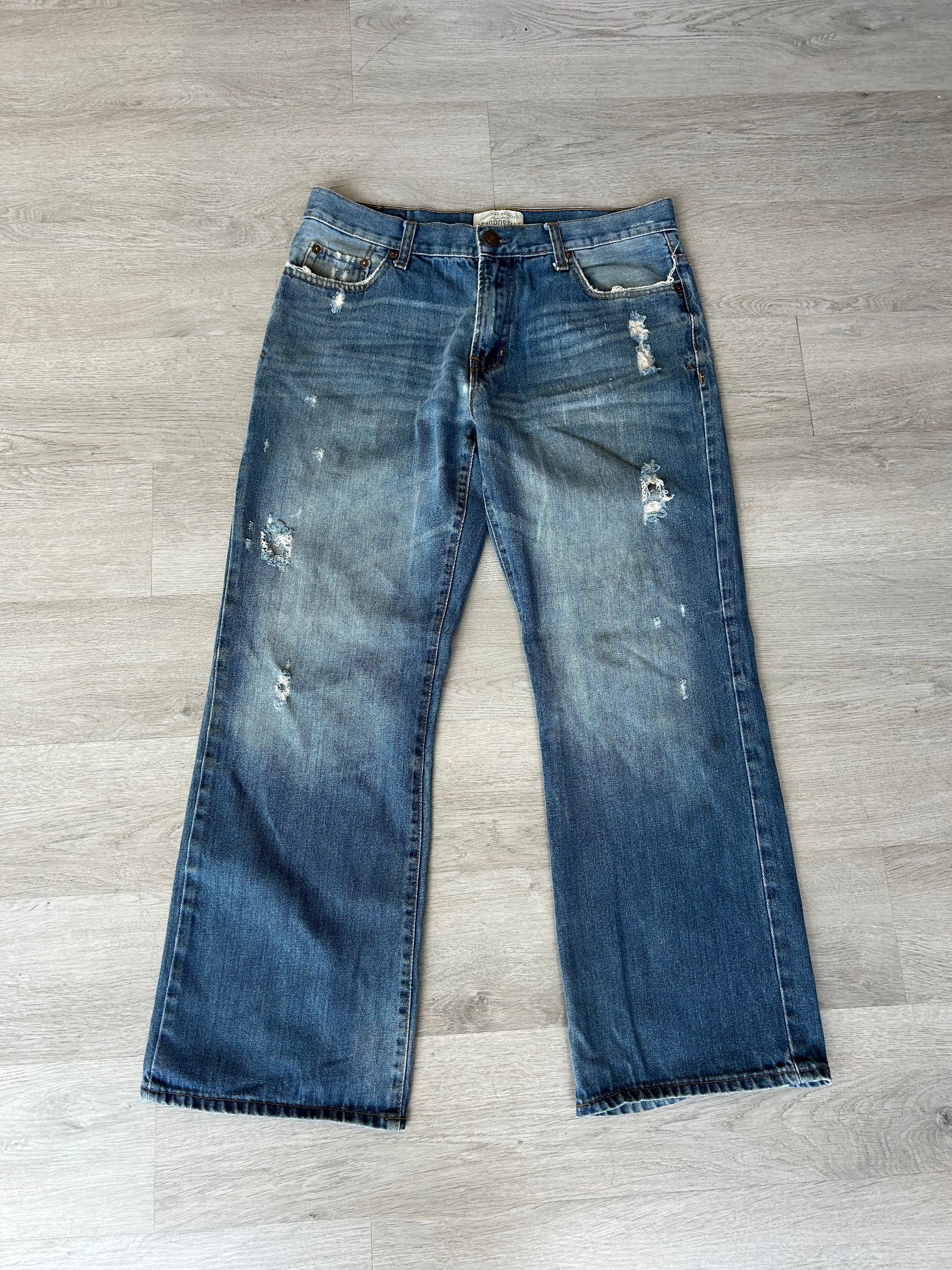 Aeropostale Bootcut Distressed Jeans