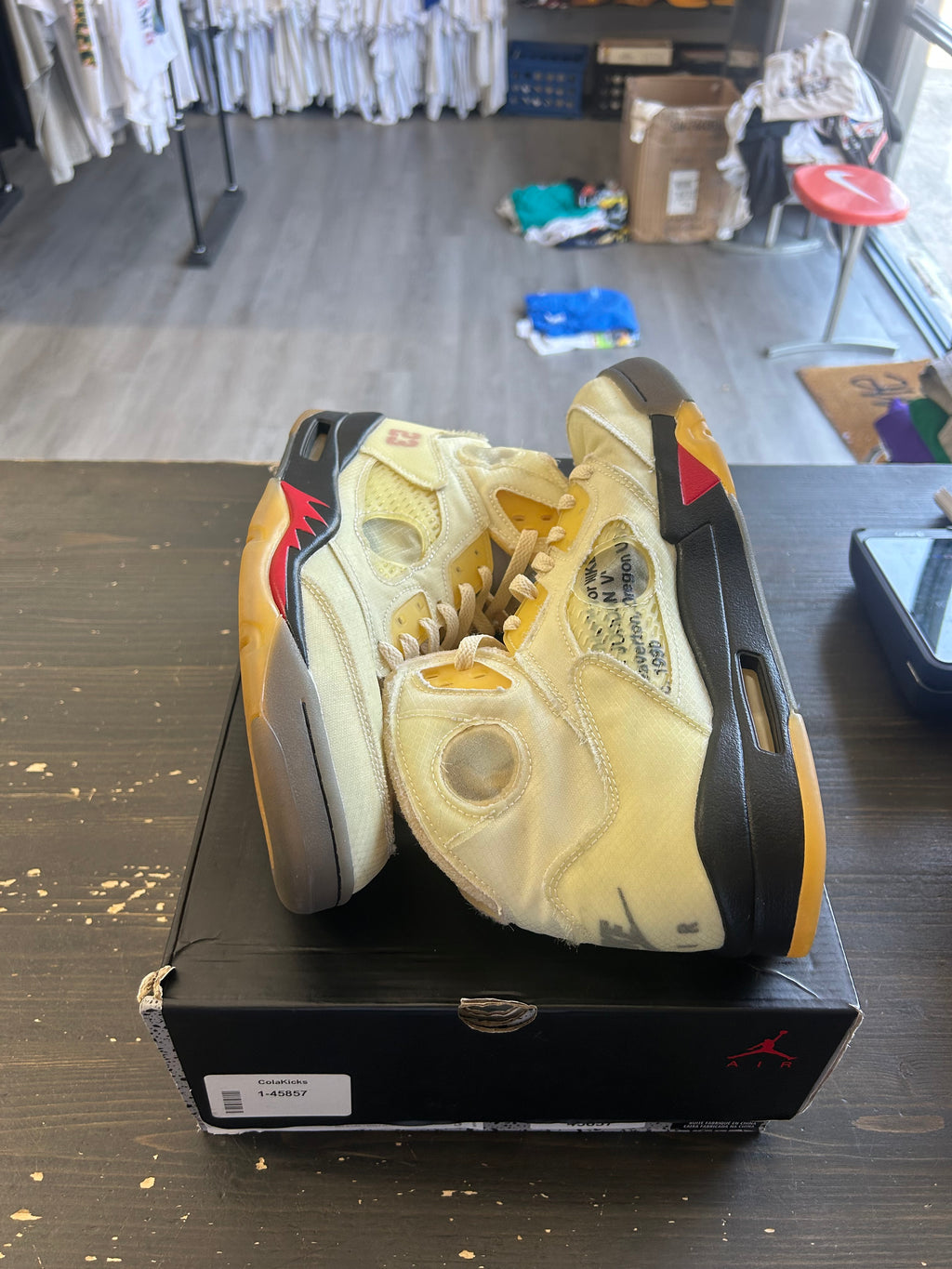 Pre-Owned Jordan 5 Retro Off-White Sail