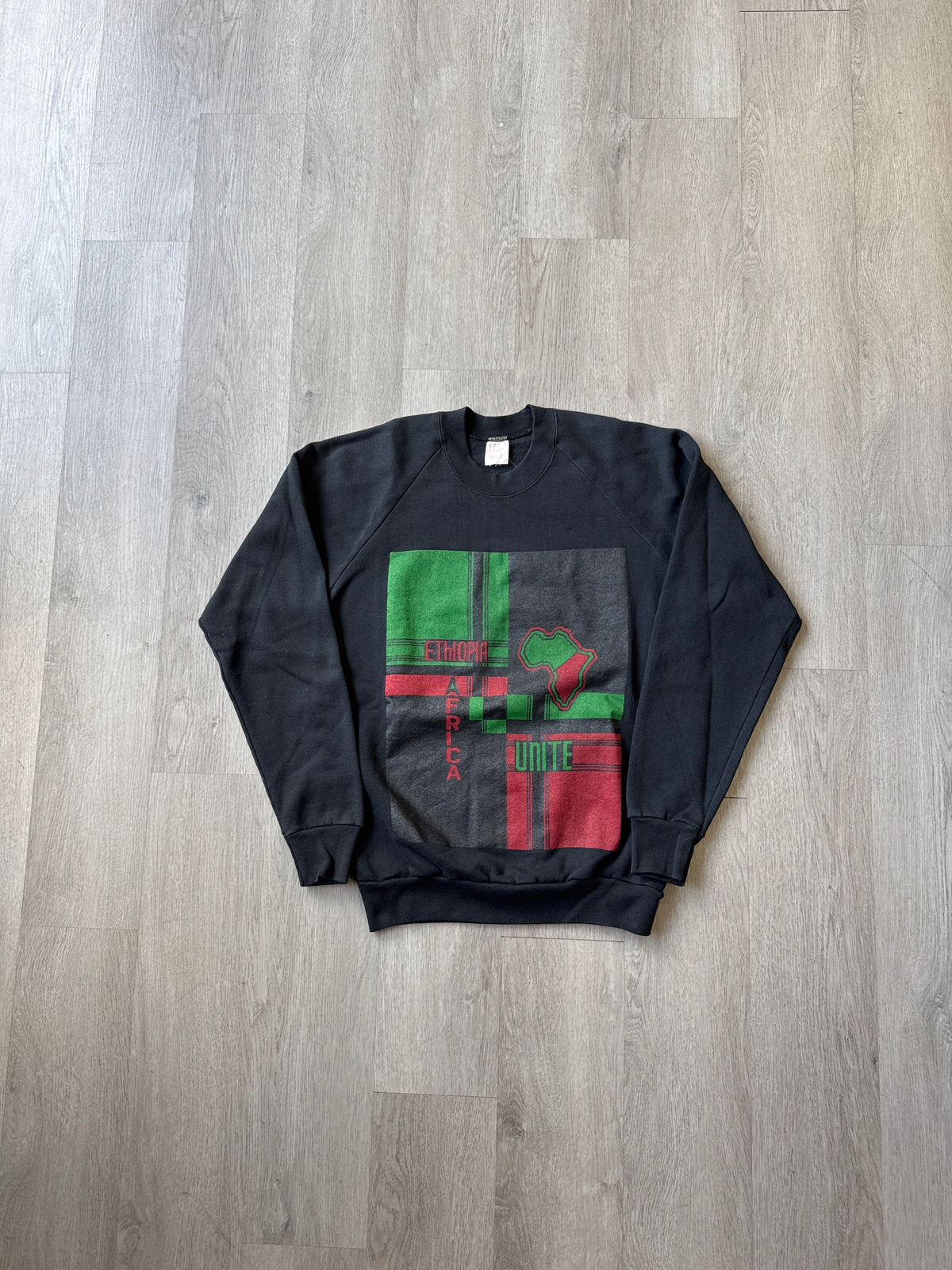 Vintage 90s Ethiopia Africa Unite Sweatshirt