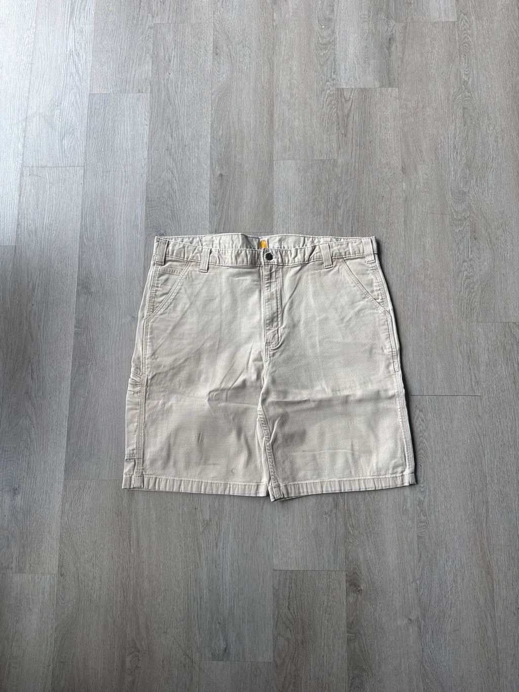 Carhartt Relaxed Fit Light Tan Carpenter Shorts