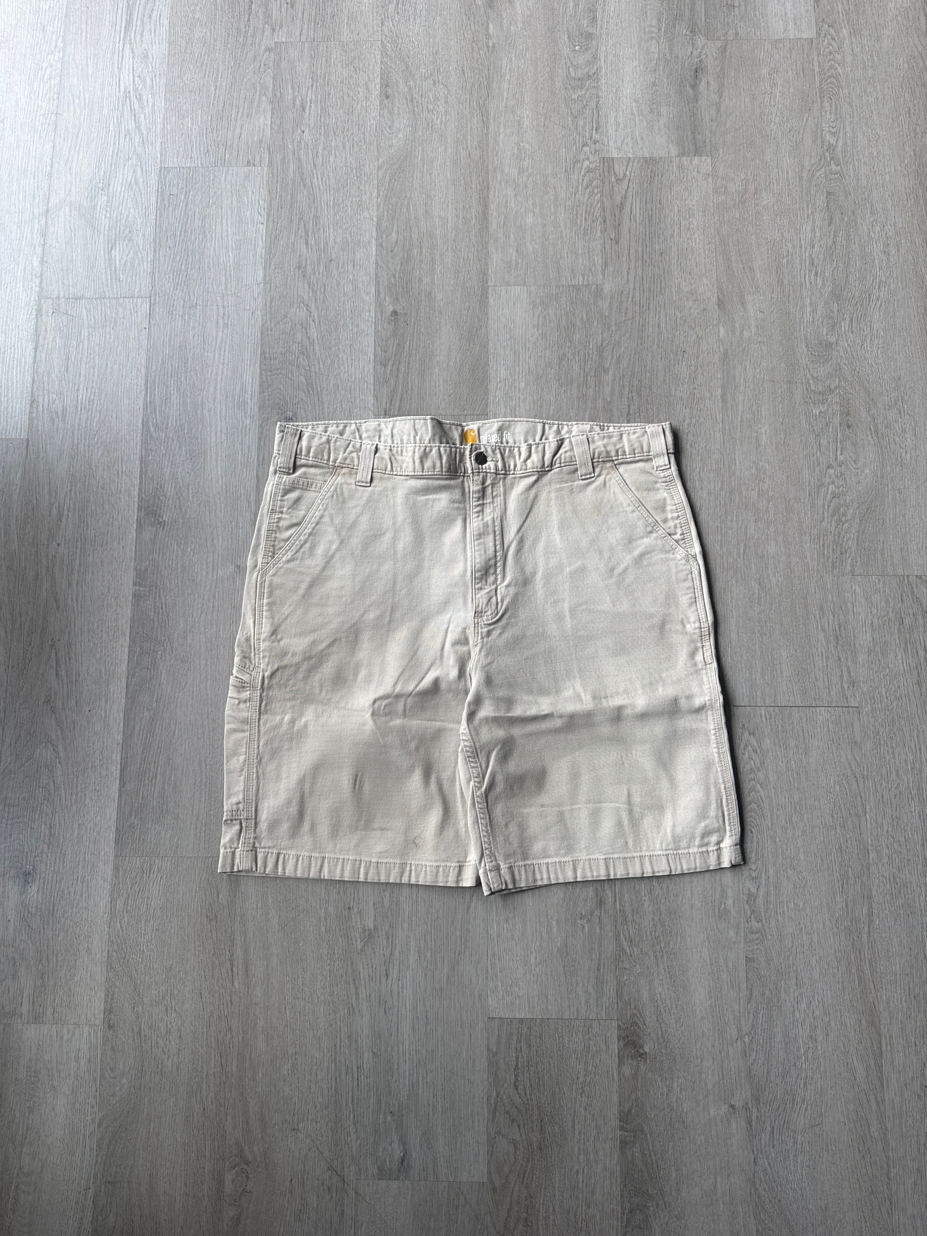 Carhartt Relaxed Fit Light Tan Carpenter Shorts