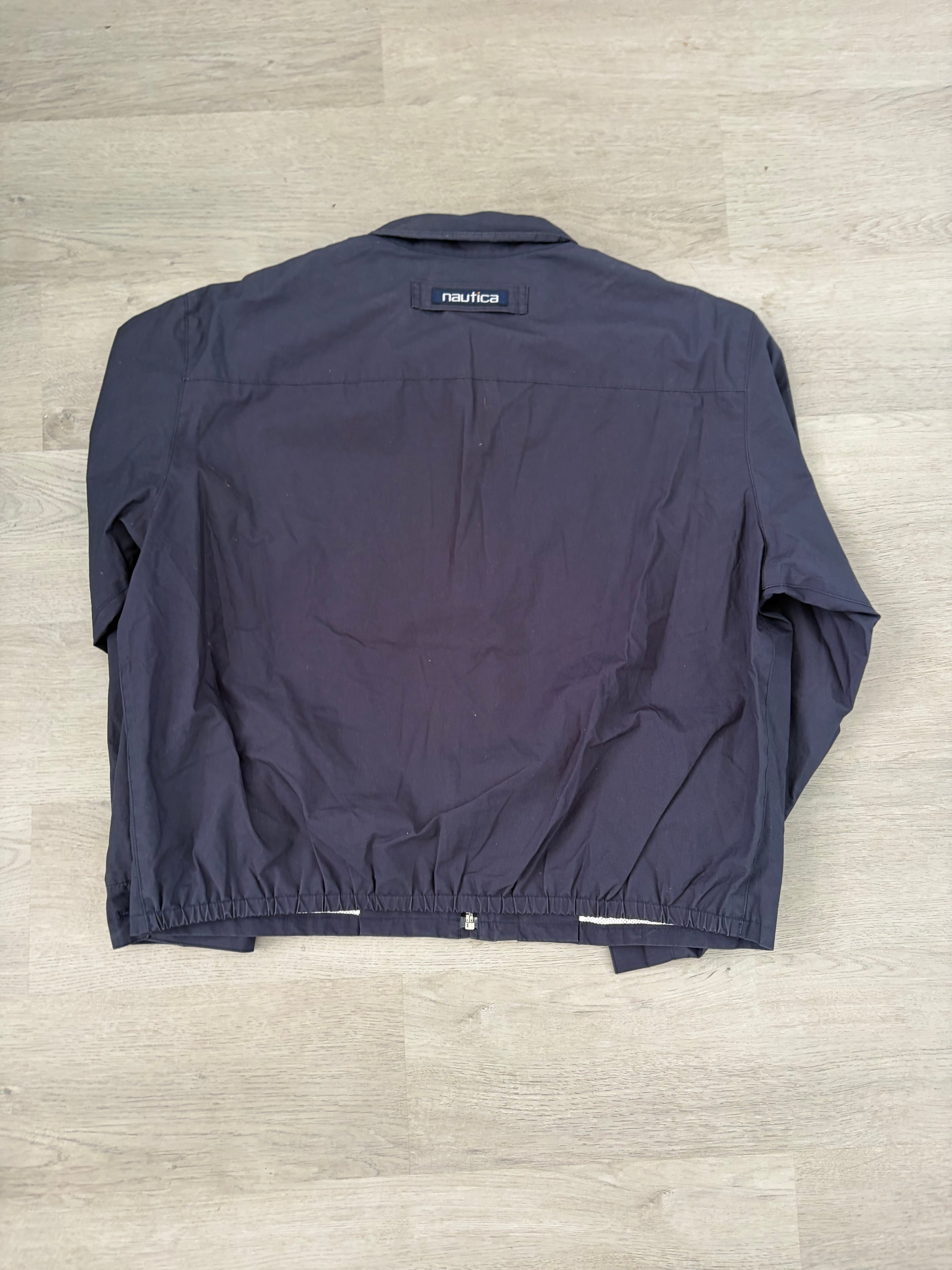 Vintage Náutica Navy Blue Cropped Jacket