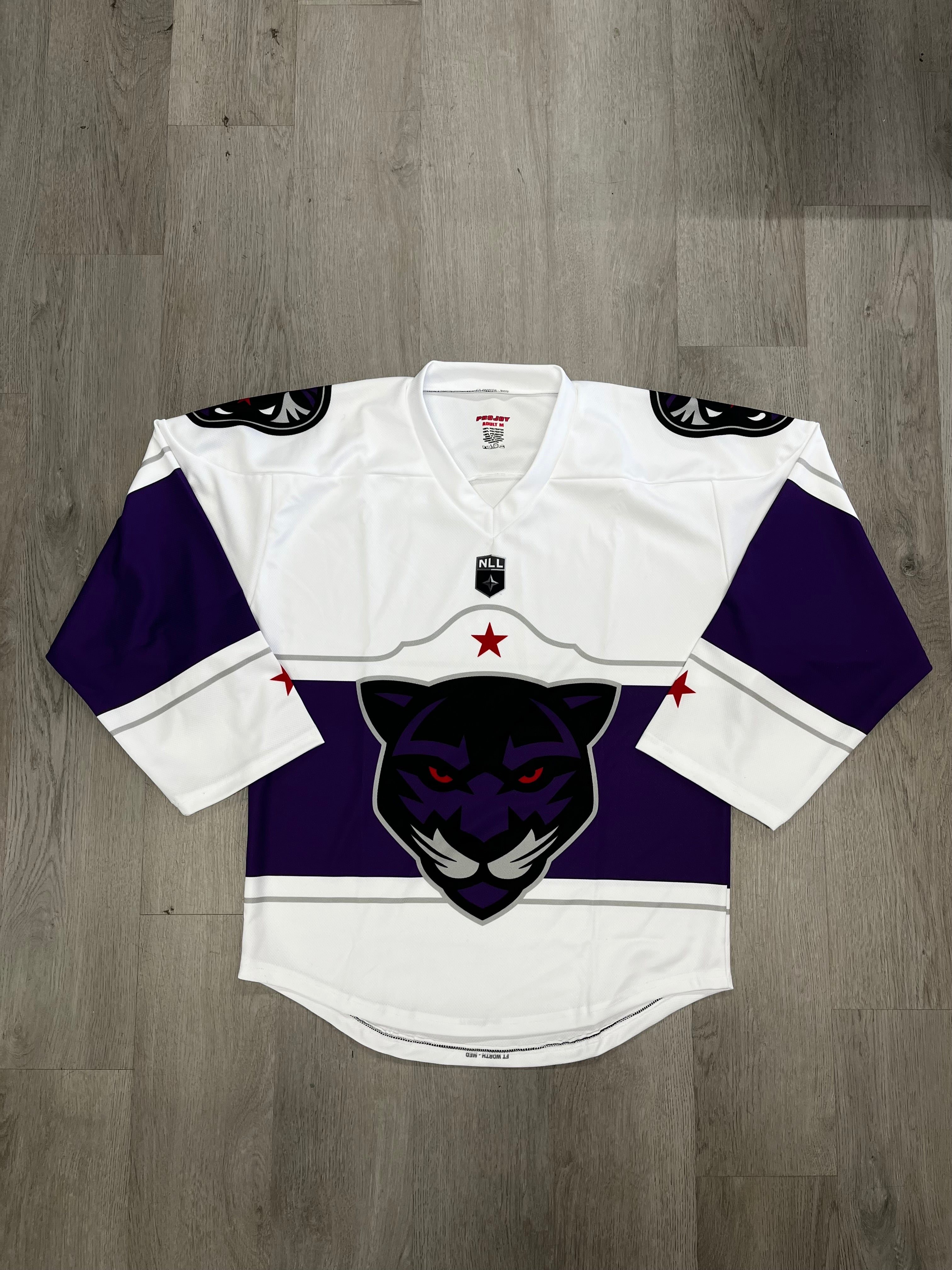 Panther City Lacrosse Club White/Purple Jersey