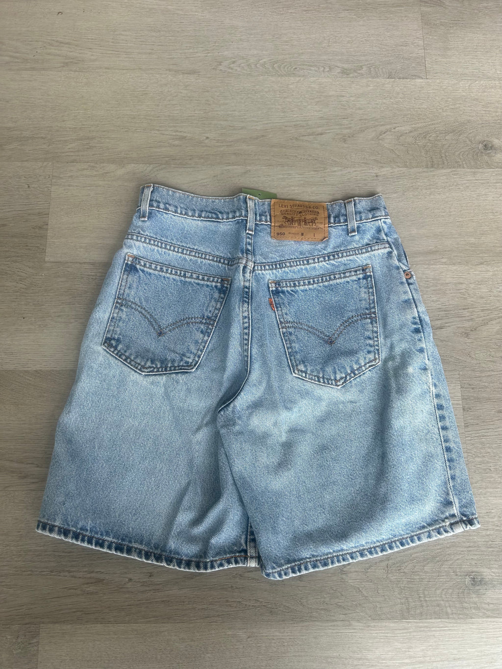 Women’s Orange Tab Jean Shorts