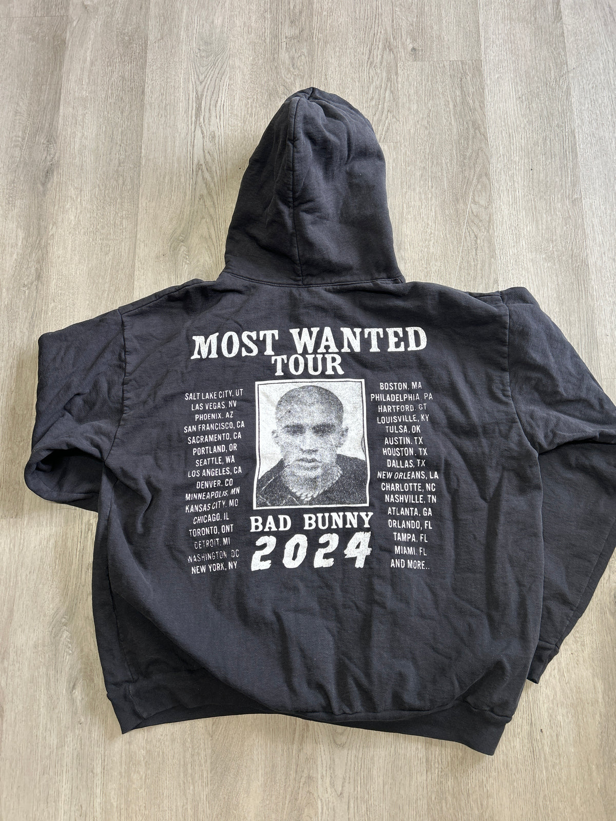 Bad Bunny 2024 Most Wanted Tour Hoodie