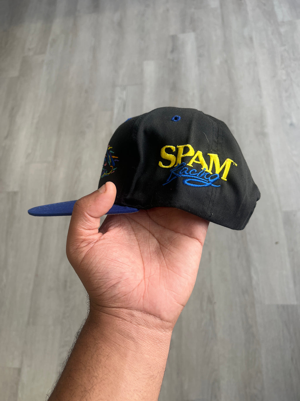 Vintage Spam Racing NASCAR Snapback Hat