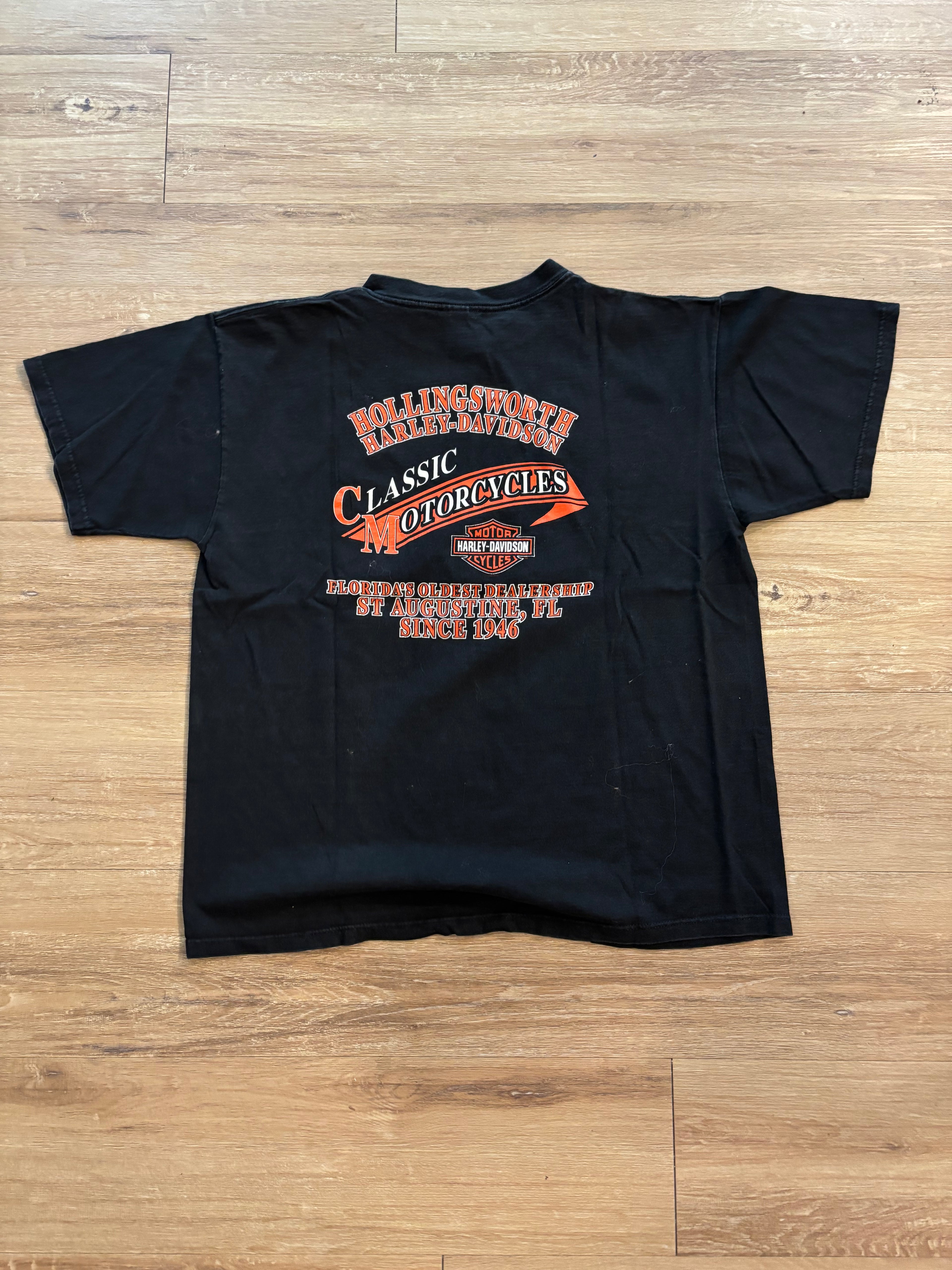 Vintage Harley Davidson Hollingsworth Classic Motorcycles Tee
