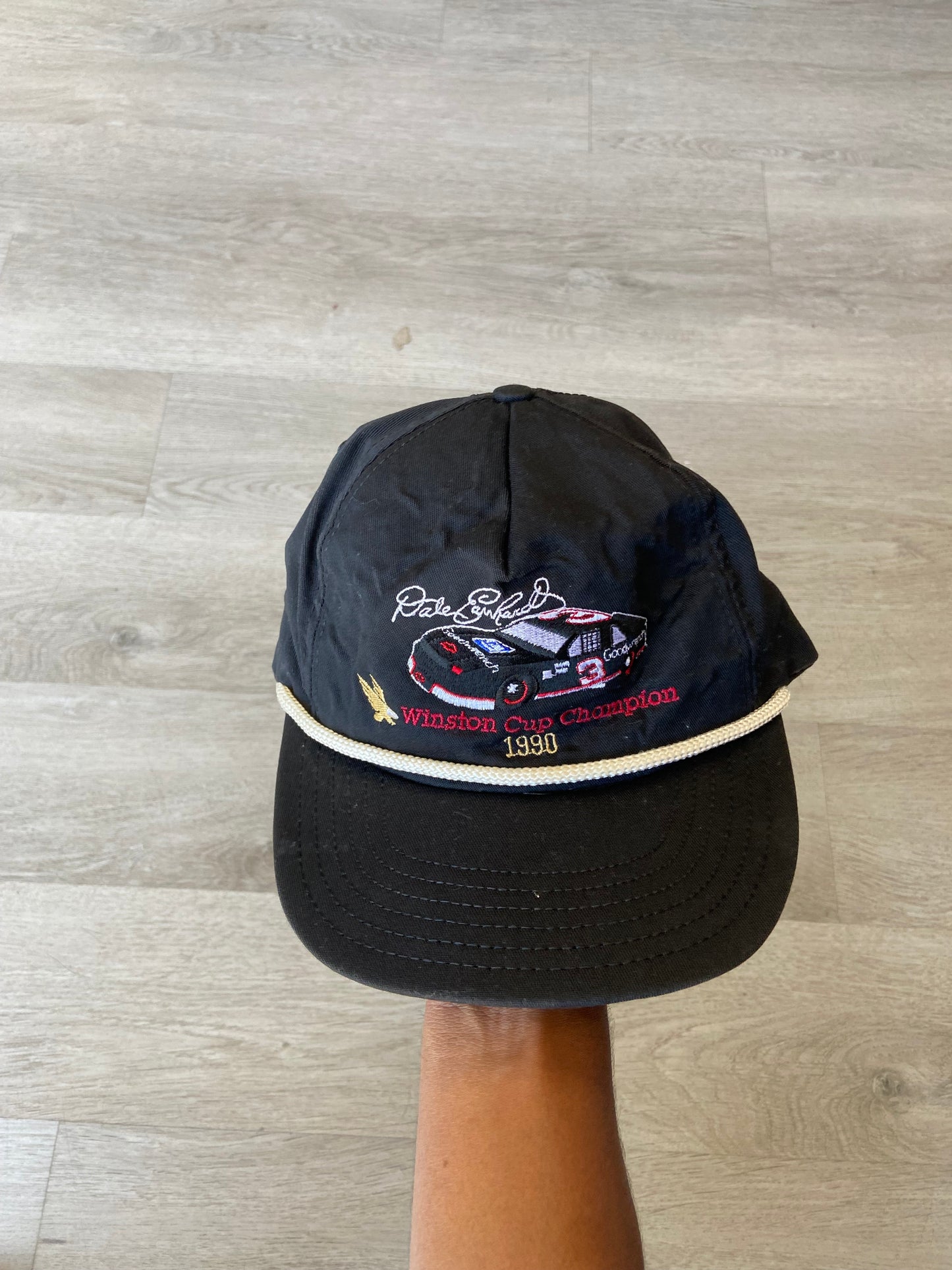 Vintage Dale Earnhardt Sr 1990 Winston Cup Champion Nascar Snapback Trucker Hat
