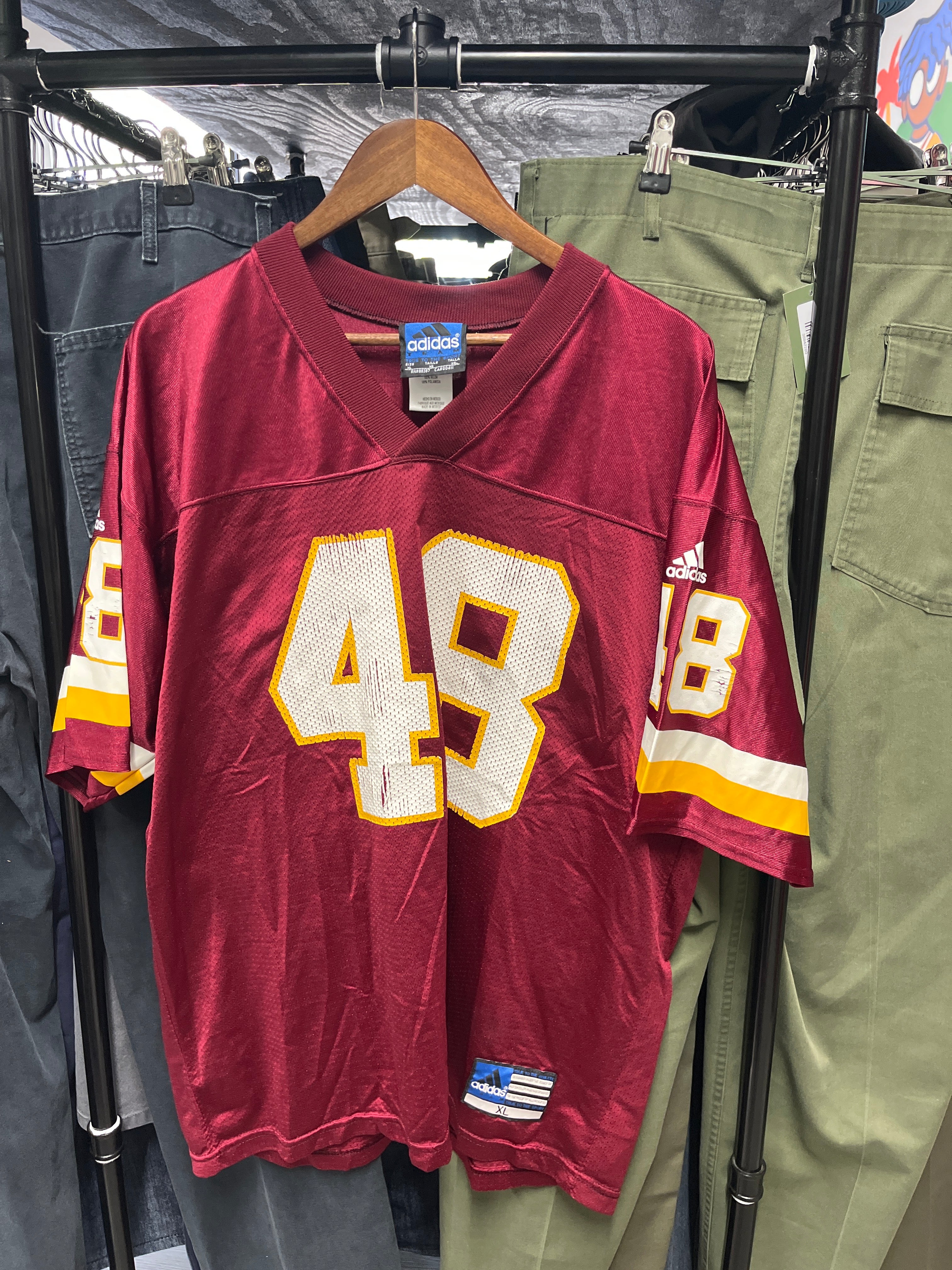 Vintage Adidas Washington Redskins Stephen Davis Jersey
