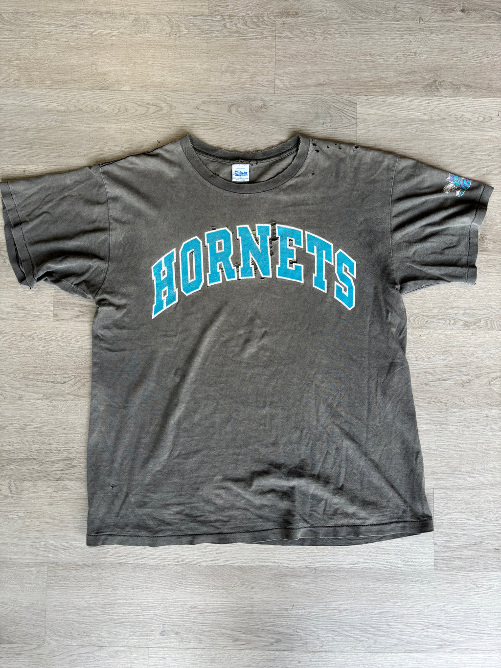 Vintage 1990s Charlotte Hornets Distressed Tee