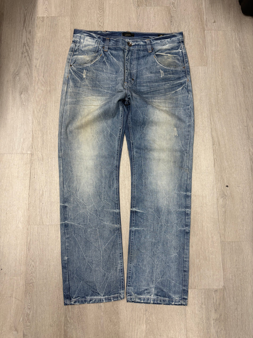 Y2K Black Tag Faded Denim Jeans