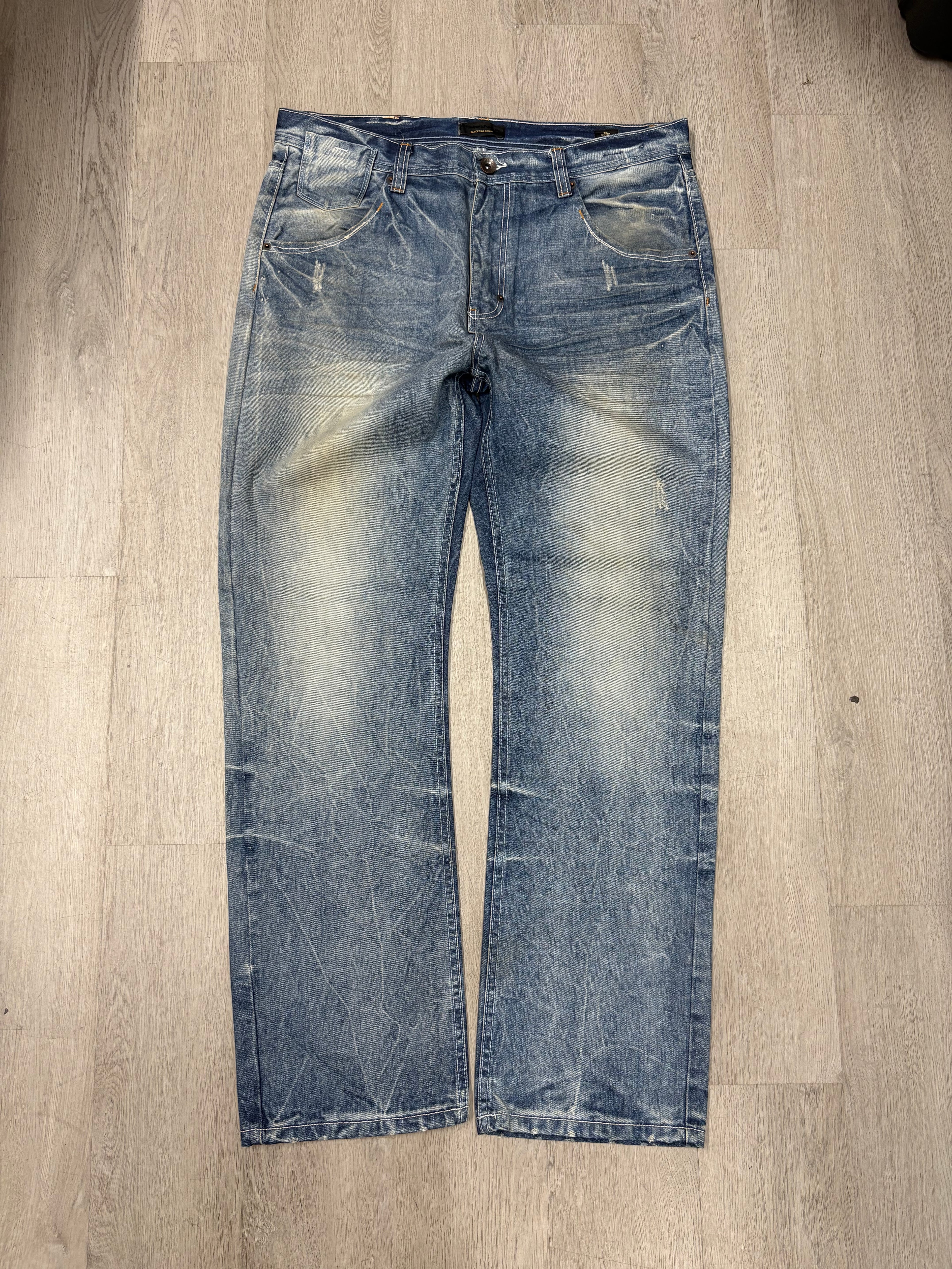 Y2K Black Tag Faded Denim Jeans