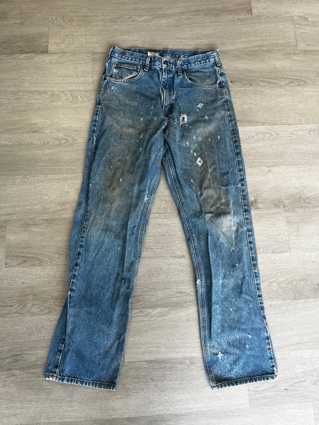 Vintage Distressed Light Dirt Wash Carhartt Jeans