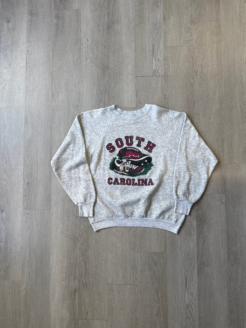 Vintage 80s University Of South Carolina Gamecocks Football Cleats Sweatshirt