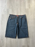 Y2K Ed Hardy Embroidered Flaming Skull Jorts