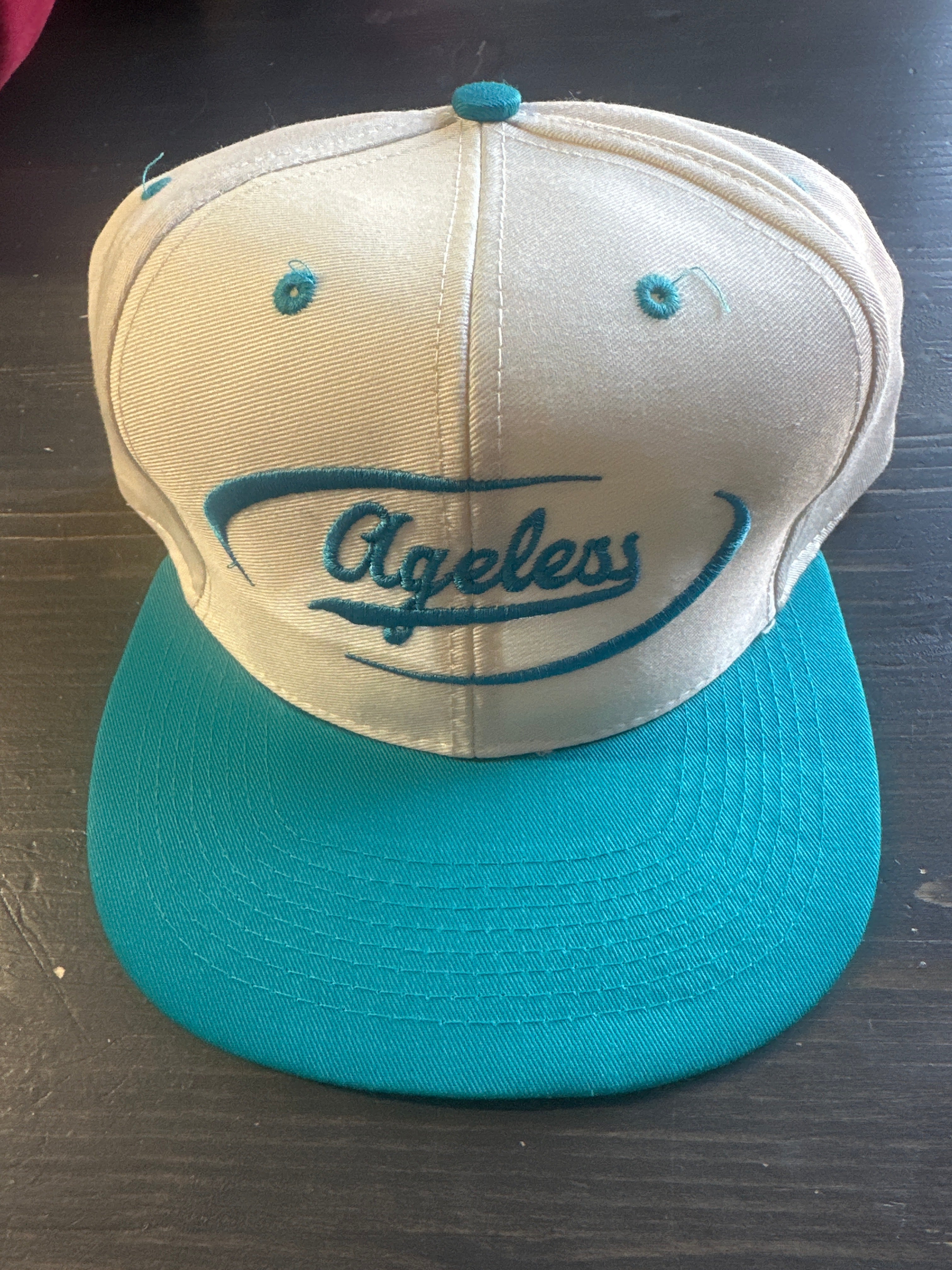 Ageless Everyday SnapBack Hat Natural/Teal