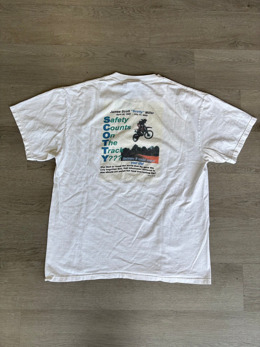 Vintage 1990s No Fear James Scotty Tee