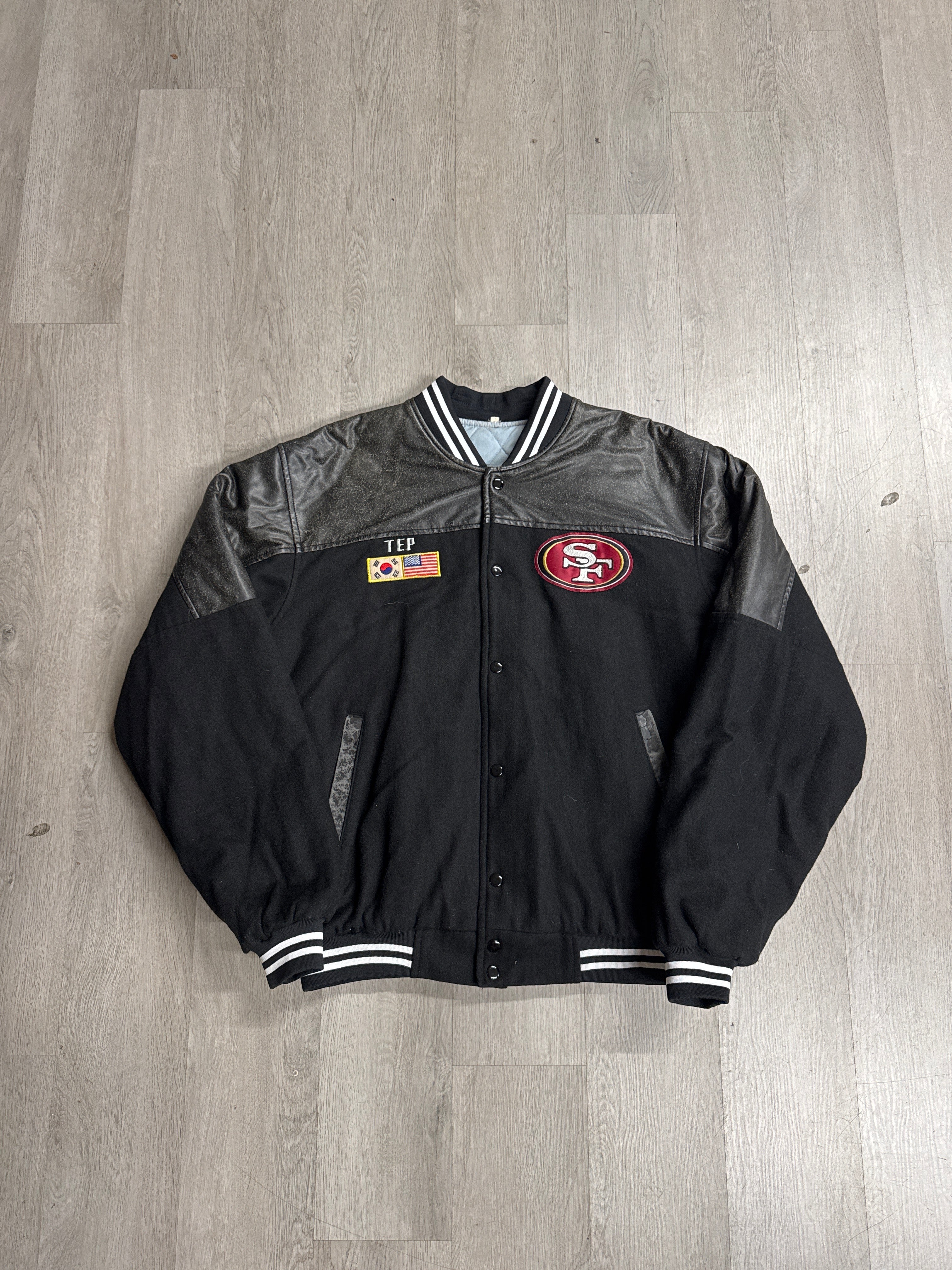 Vintage San Francisco 49er Leather Varsity Jacket