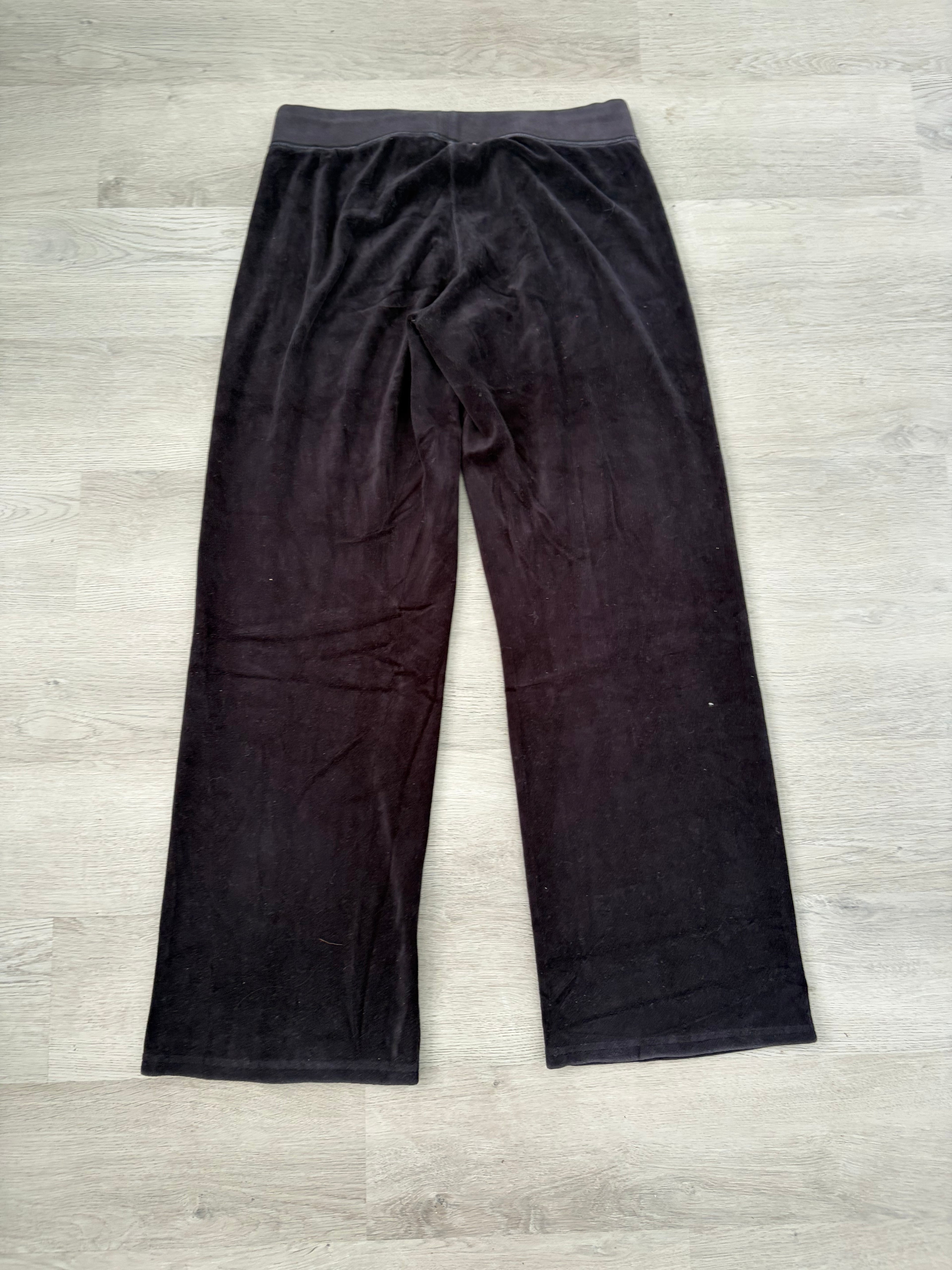Y2K Black Juicy Velvet Pants