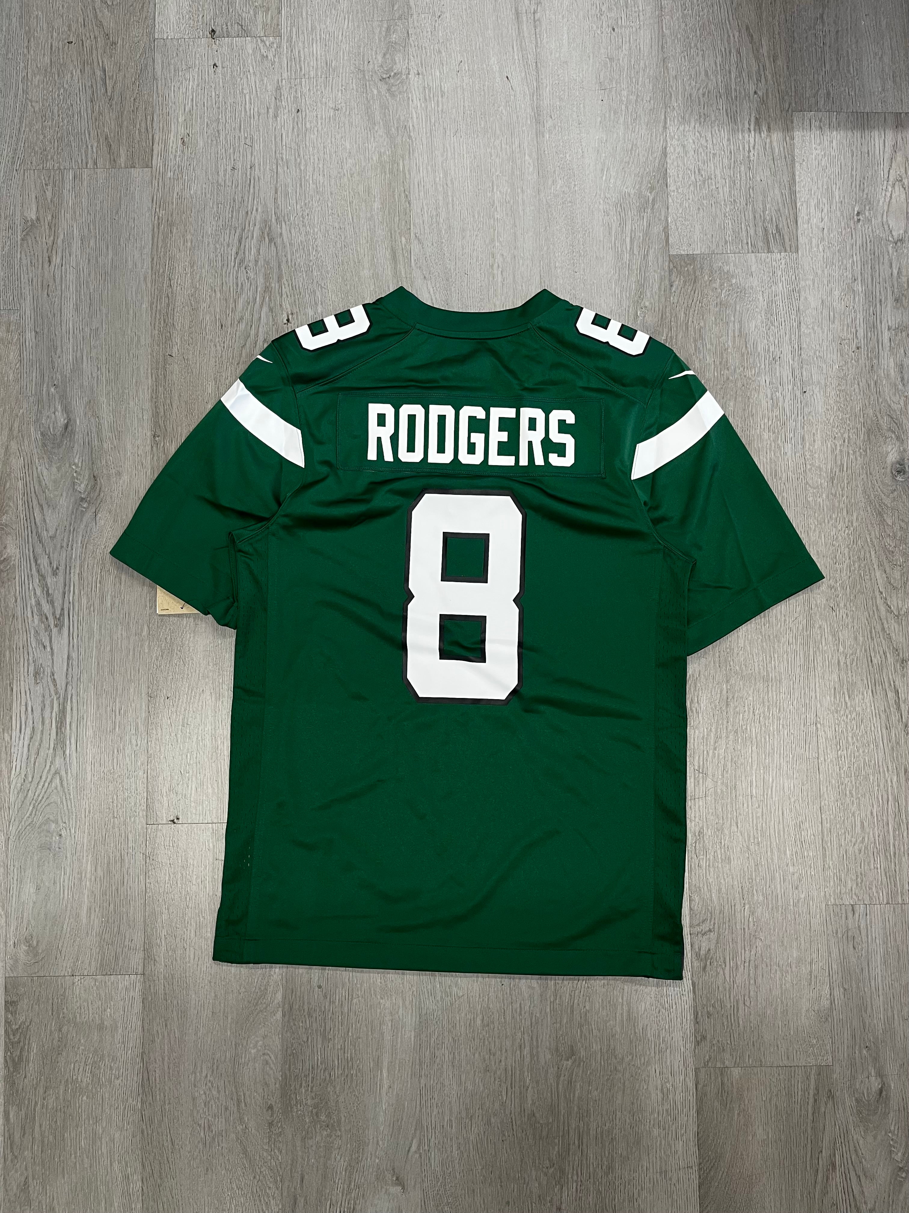 Nike New York Jets #8 Aaron Rodgers Green Jersey