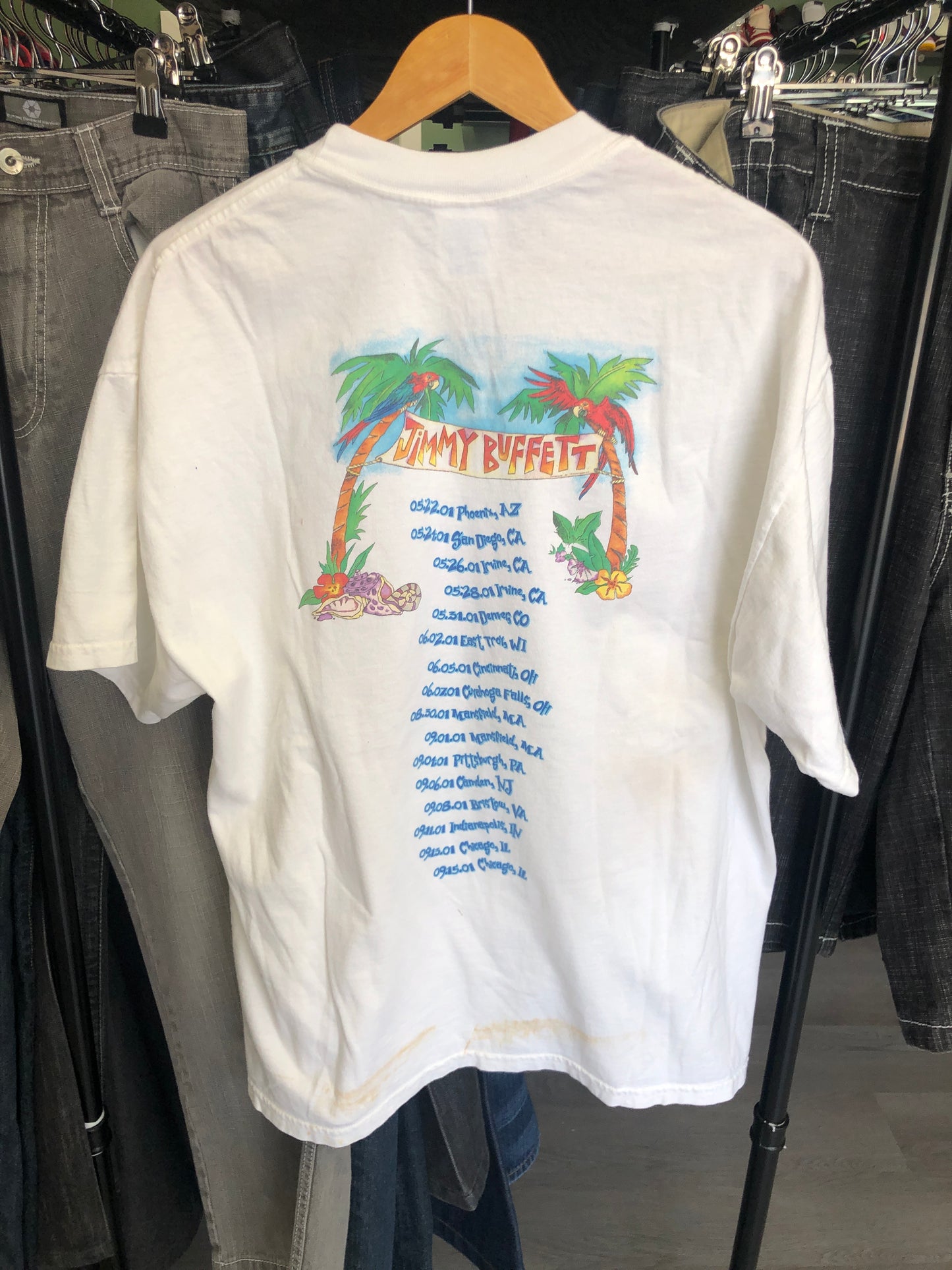 Vintage Jimmy Buffet 2001 Beach Odyssey Tee