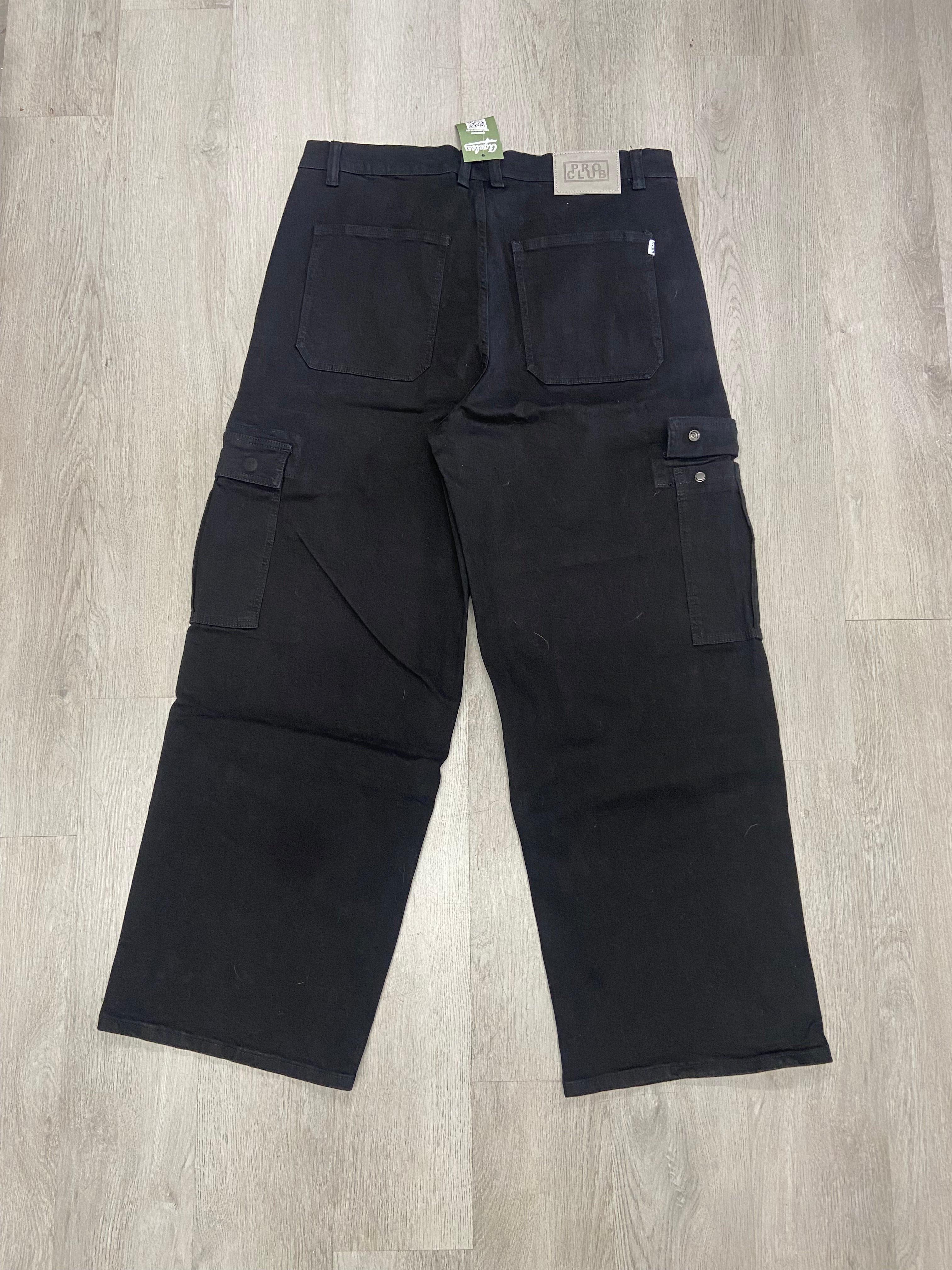 Black Pro Club Heavyweight Cargo Pants