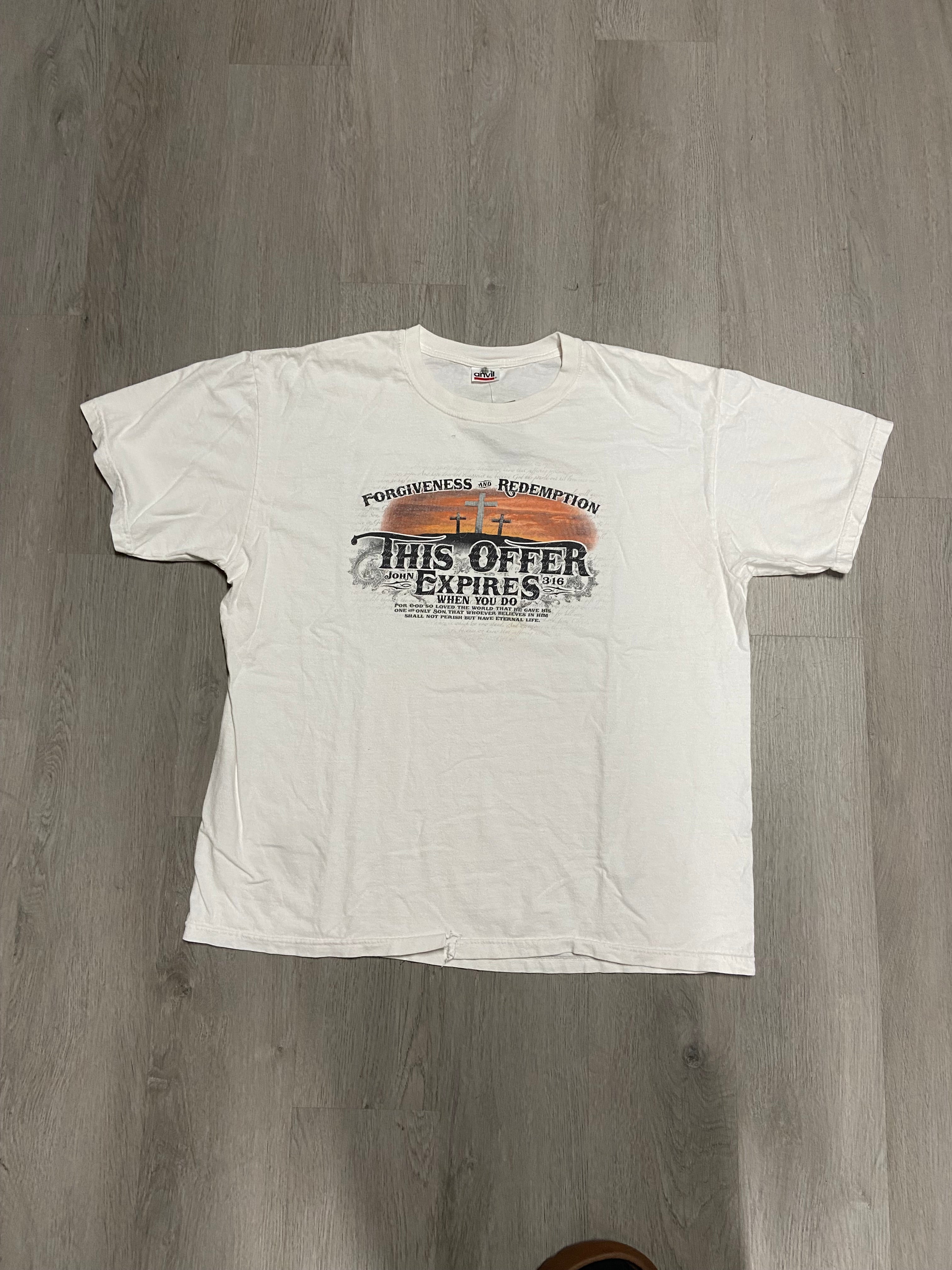 Vintage John 3:16 Forgiveness and Redemption Tee