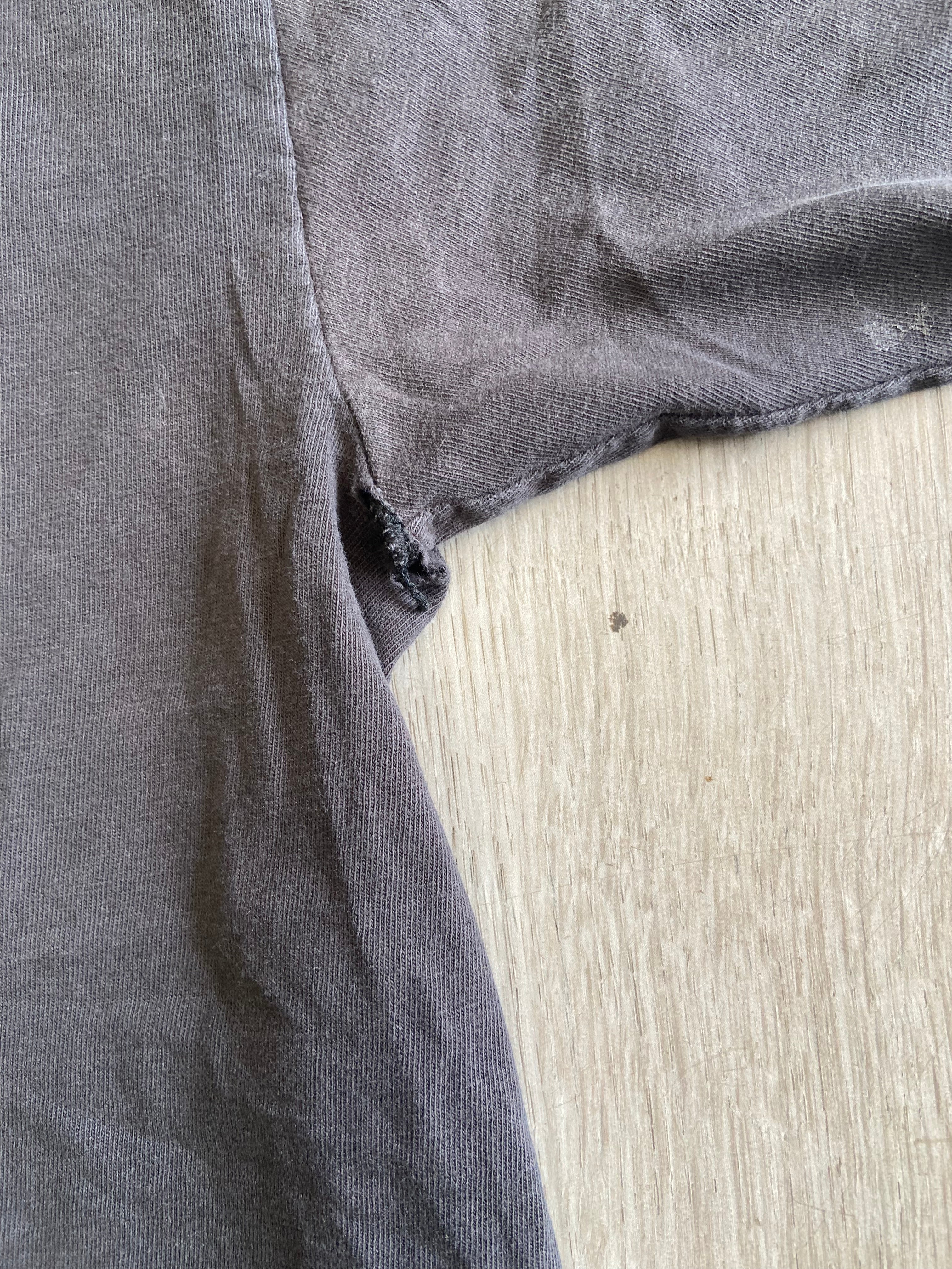 Vintage Black Faded & Distressed Harley Davidson Lake Shore Tee