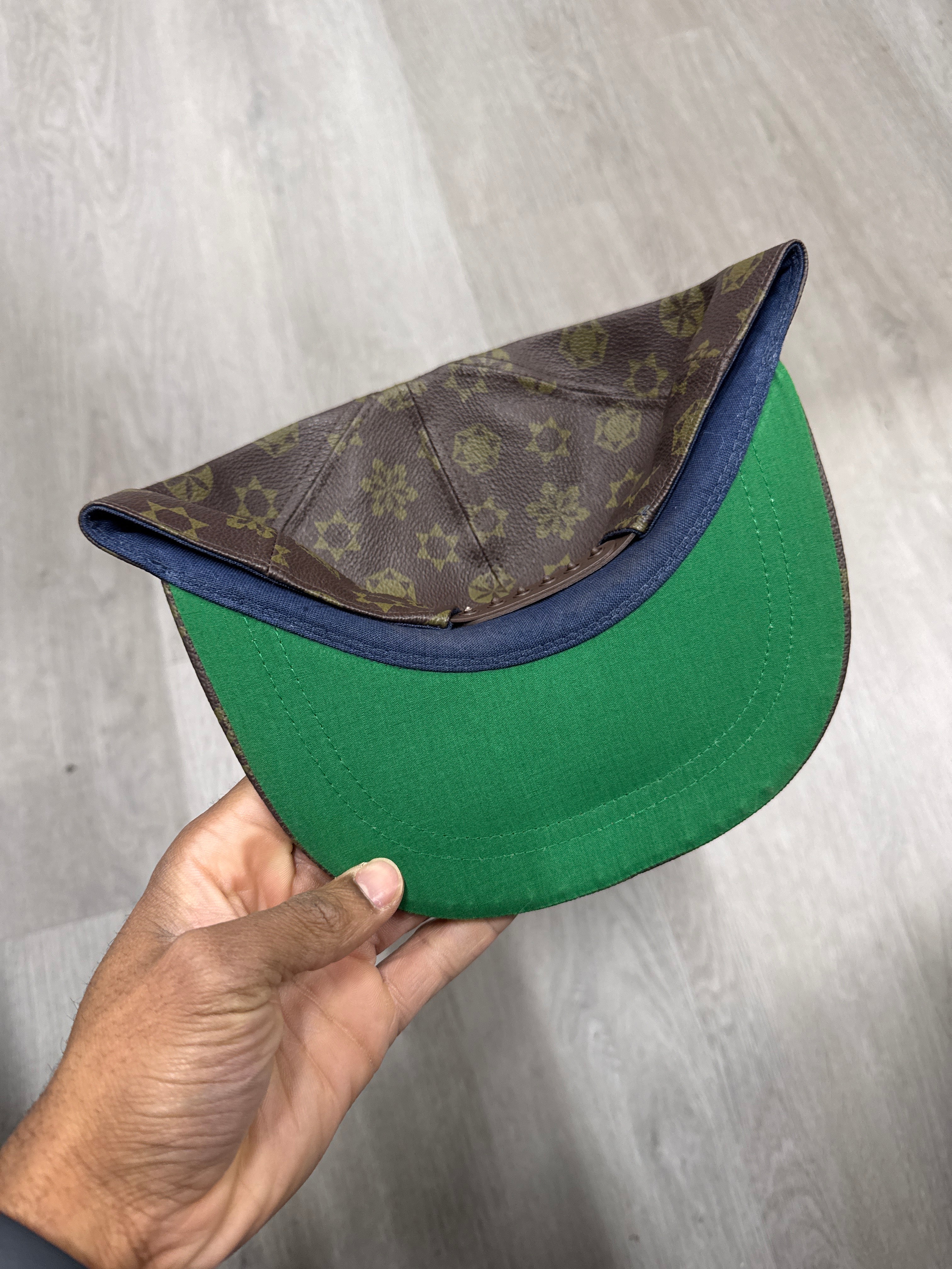 Vintage Leather Monogram Hat