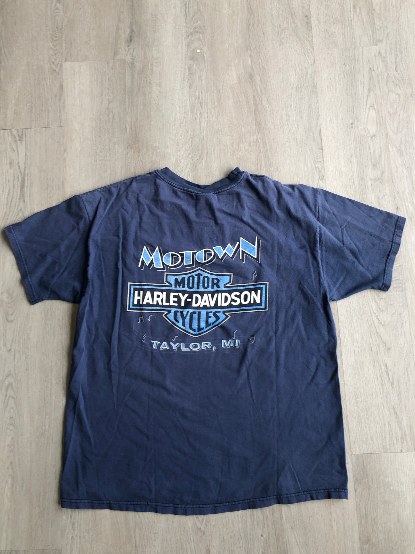 Vtg Harley Davidson Motown Eagle Tee