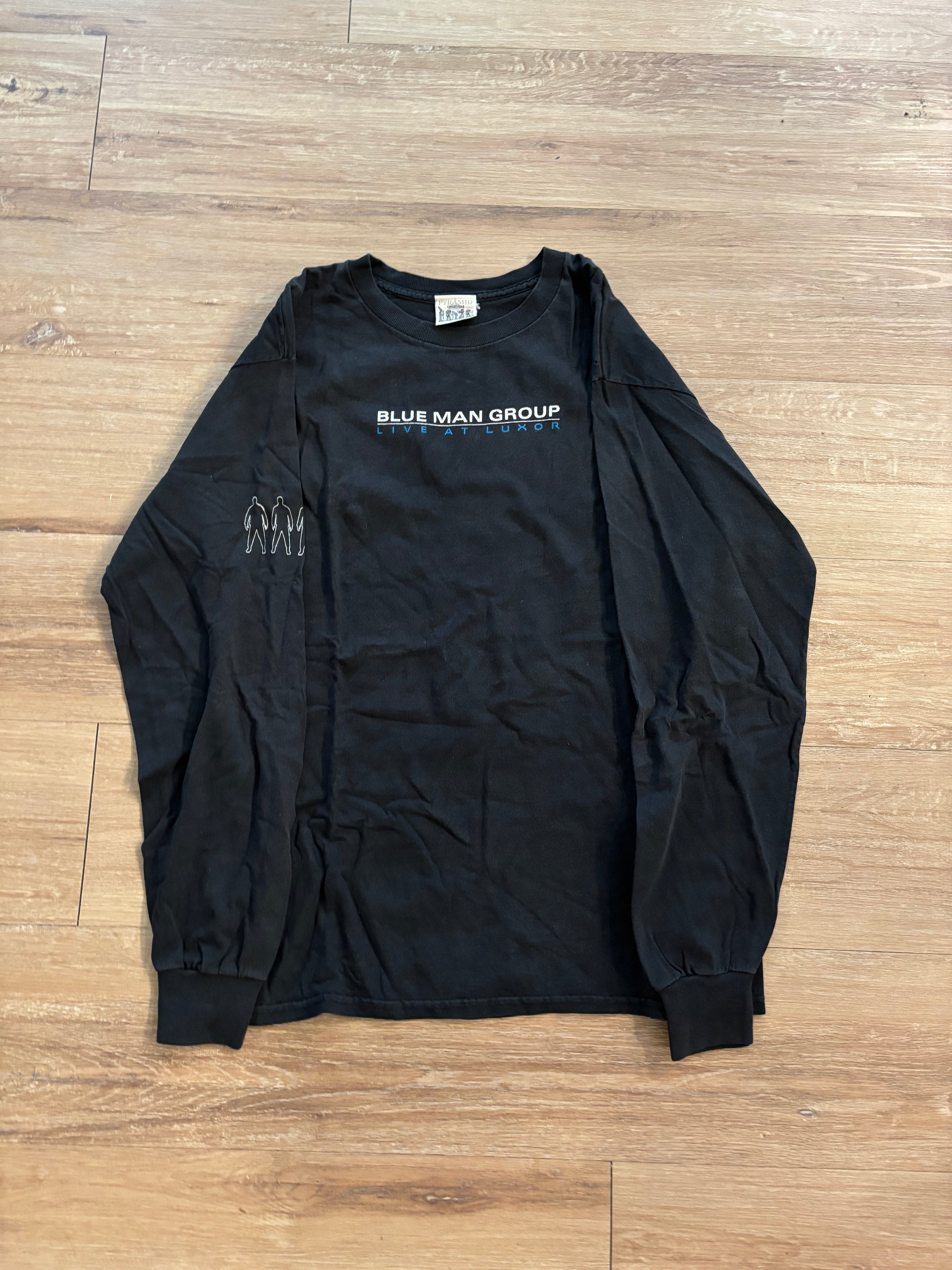 Vintage Blue Man Group Long Sleeve Concert Tee