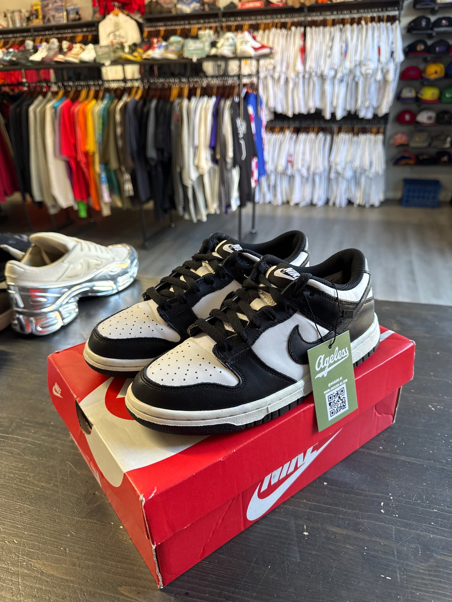Pre-owned Nike Dunk Low Black White