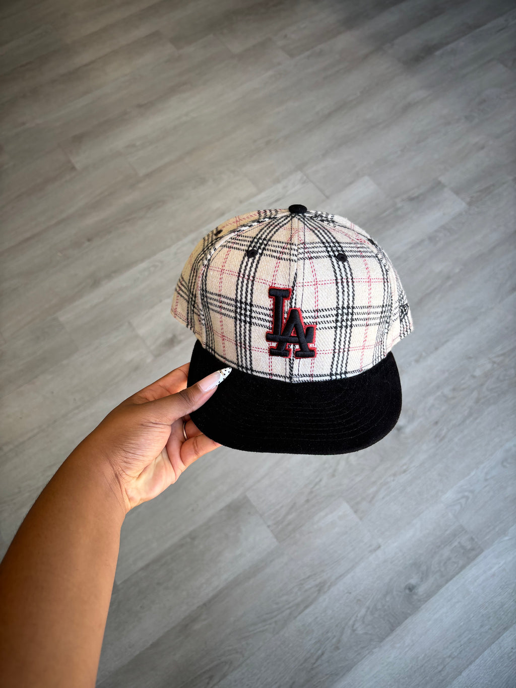 Los Angeles Dodgers Plaid New Era 59FIFTY Fitted Hat