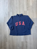 Vintage 90s USA Quarter Zip Pullover Sweatshirt