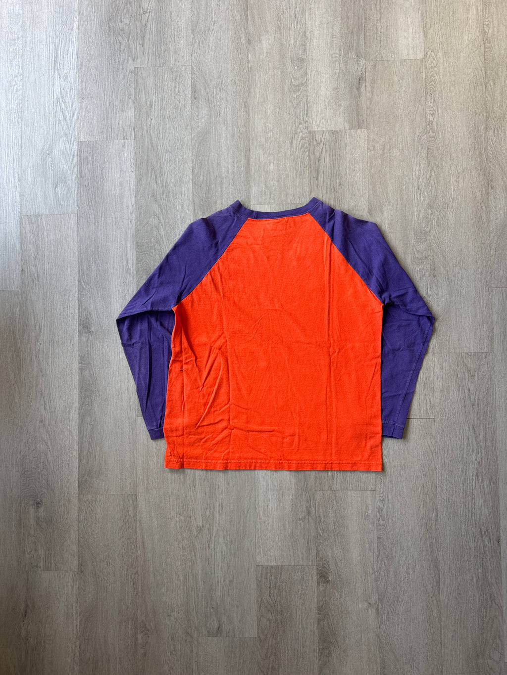 Vintage Clemson University Tigers Raglan Long Sleeve Tee